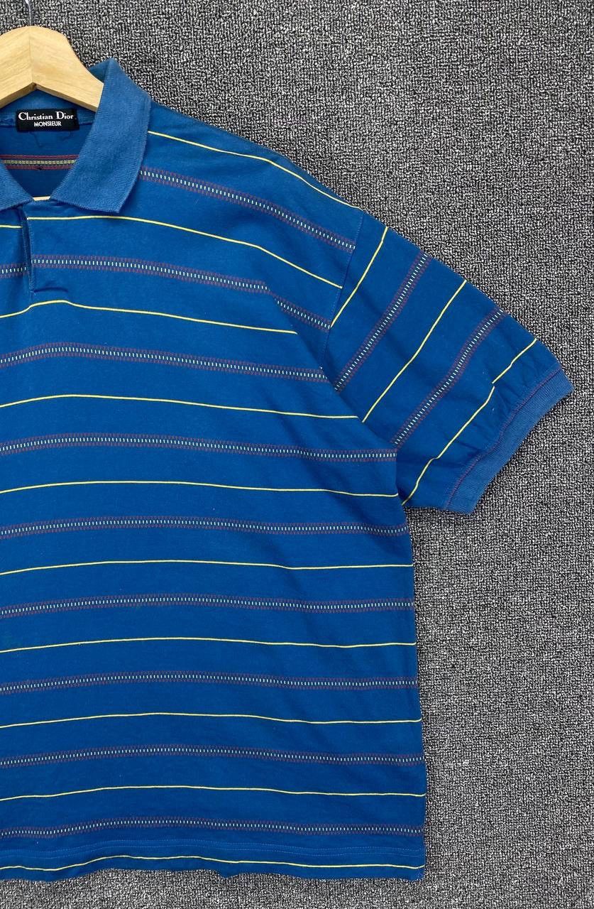 Christian Dior Monsieur Vintage Christian Dior Multicolour Stripes Polos T Shirts Size L / US 10 / IT 46 - 4 Thumbnail