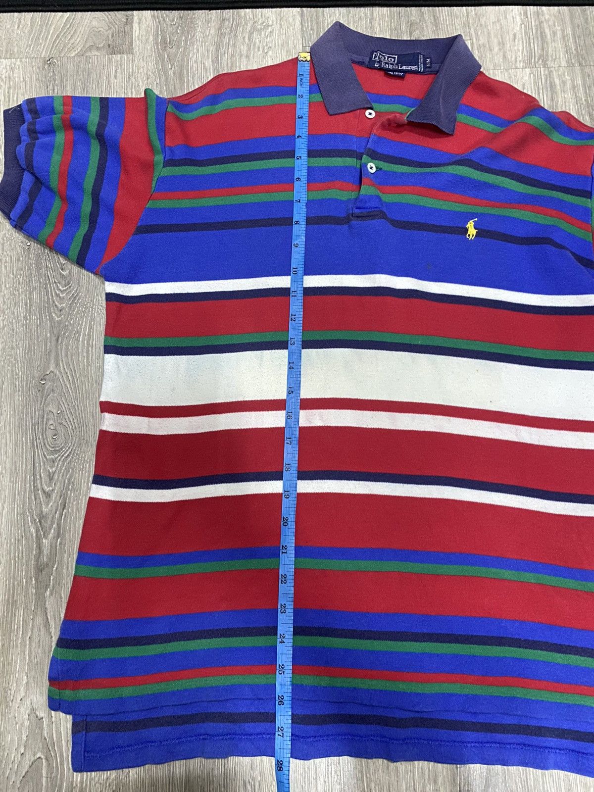Polo Ralph Lauren Vintage Polo Ralph Lauren Multicolour Striped Polos T Shirt Size US M / EU 48-50 / 2 - 11 Thumbnail
