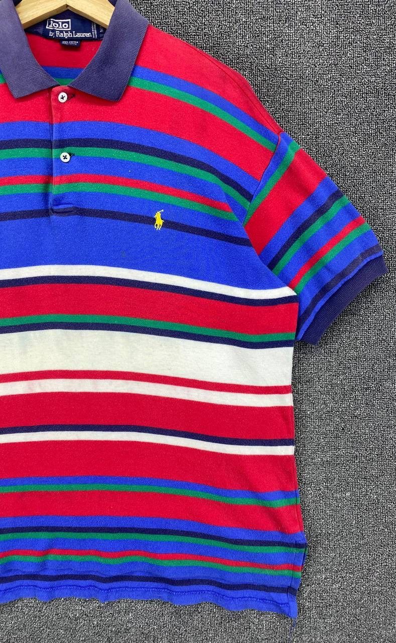 Polo Ralph Lauren Vintage Polo Ralph Lauren Multicolour Striped Polos T Shirt Size US M / EU 48-50 / 2 - 4 Thumbnail