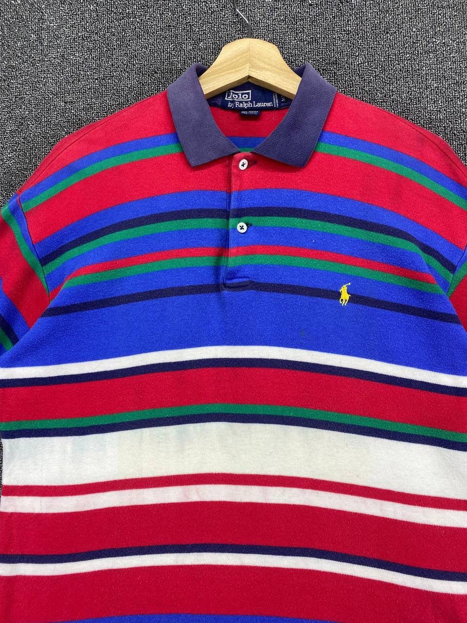 Polo Ralph Lauren Vintage Polo Ralph Lauren Multicolour Striped Polos T Shirt Size US M / EU 48-50 / 2 - 5 Thumbnail