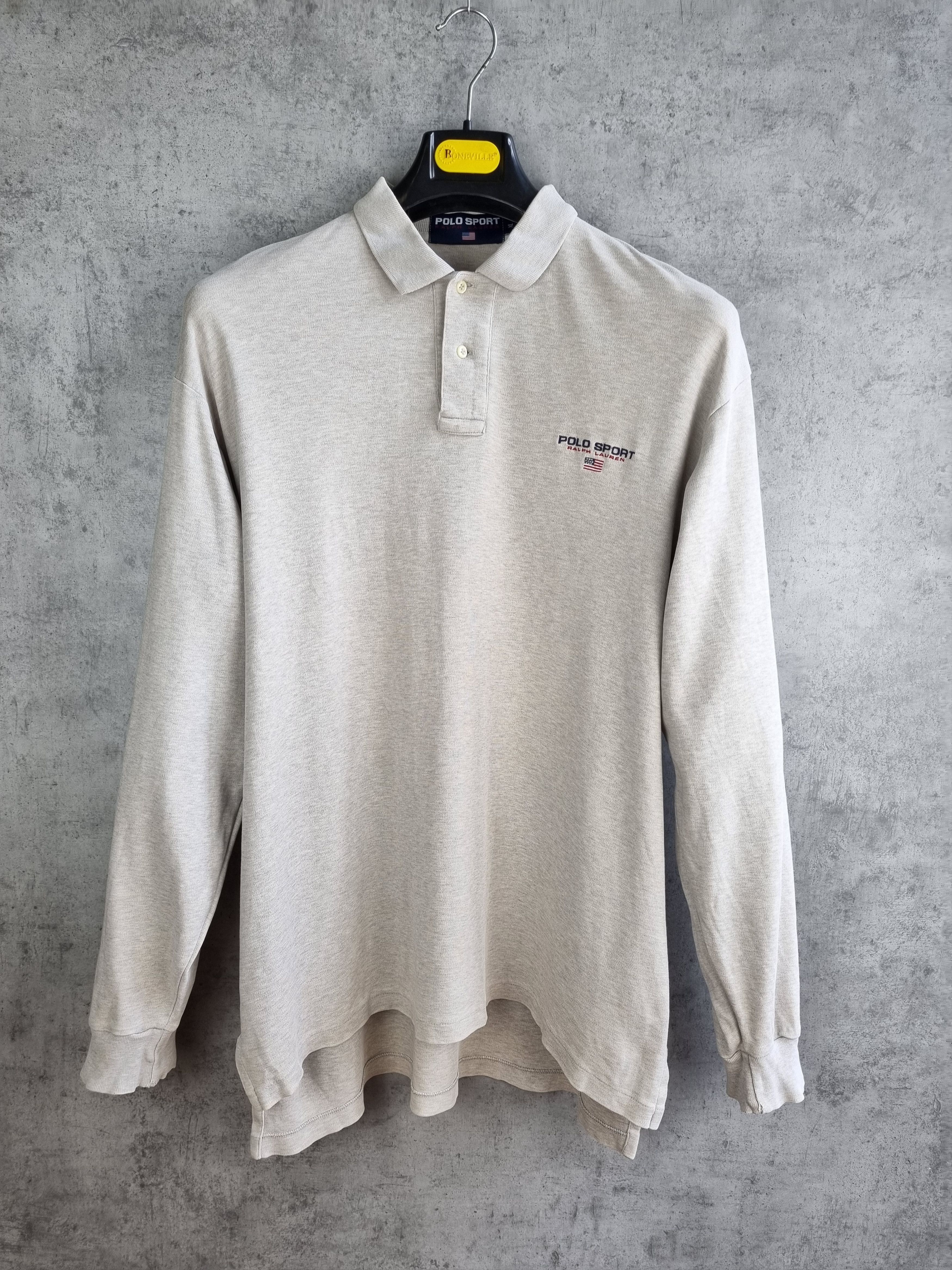 Polo Ralph Lauren × Ralph Lauren × Vintage Rare Polo Sport Ralph Lauren long sleeve tee shirt Size US XL / EU 56 / 4 - 2 Thumbnail