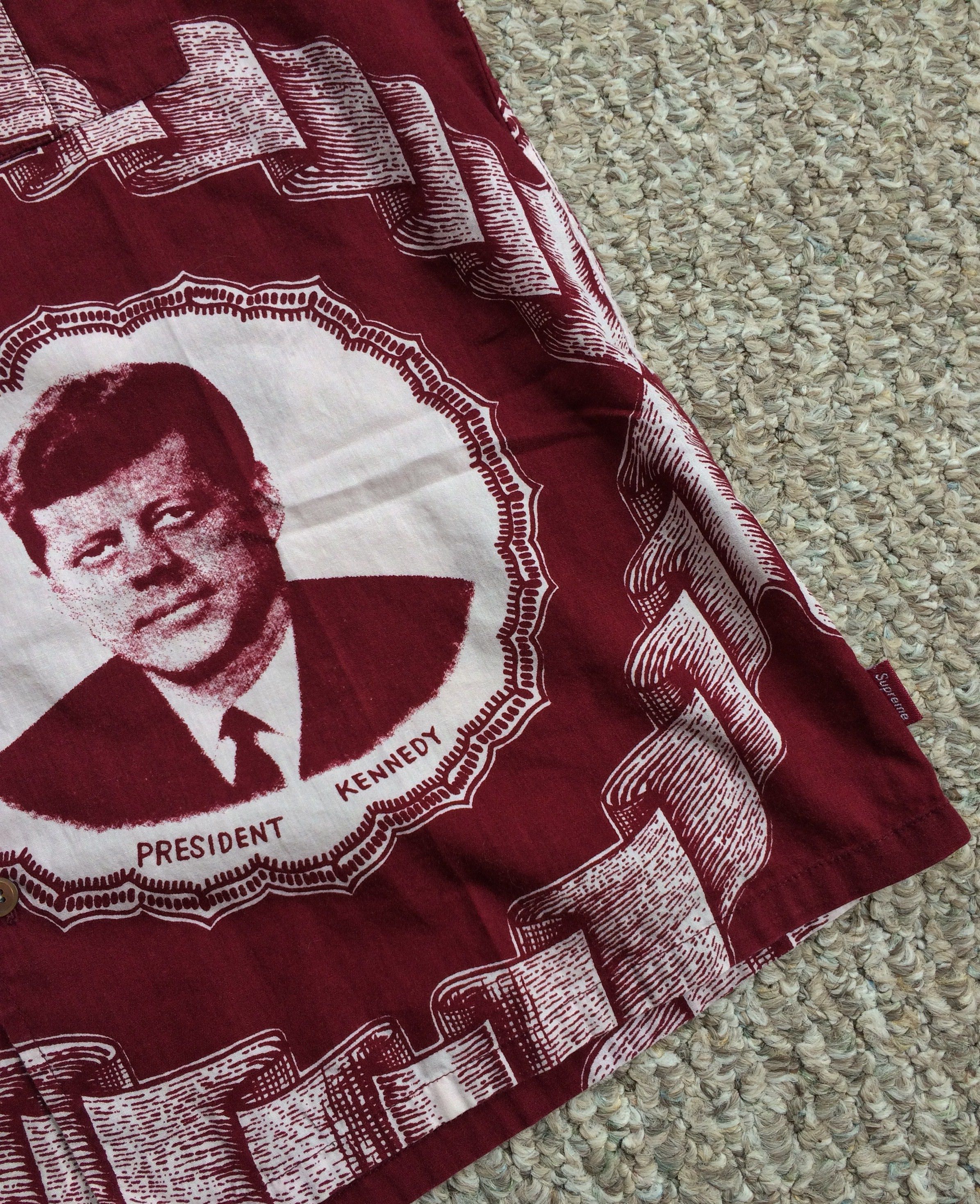 Supreme S/S 2013 Supreme x JFK Kennedy Button Up size small Size US S / EU 44-46 / 1 - 4 Thumbnail
