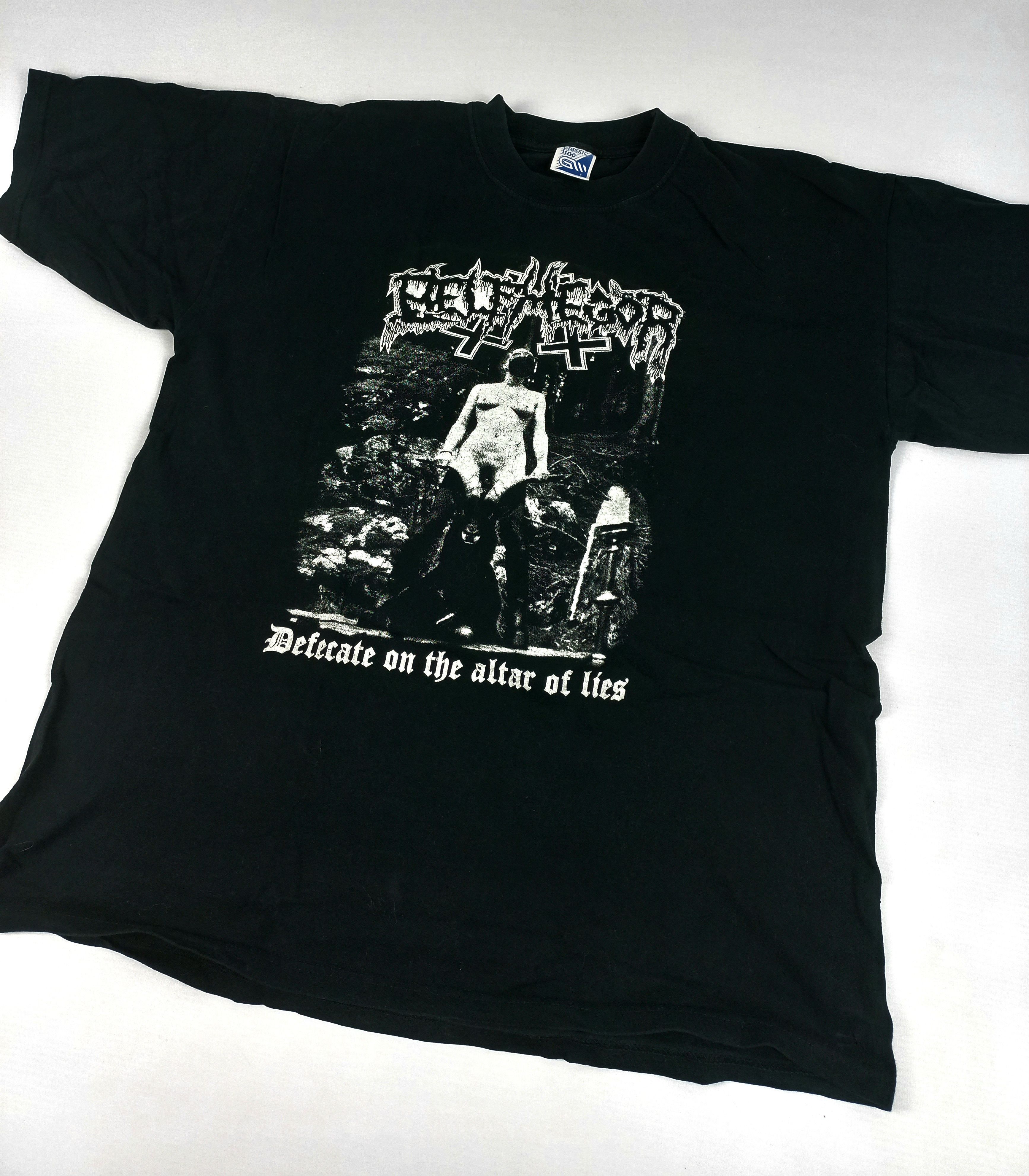 Pre-owned Band Tees X Vintage Belphegor Vintage T-shirt 2001 In Black