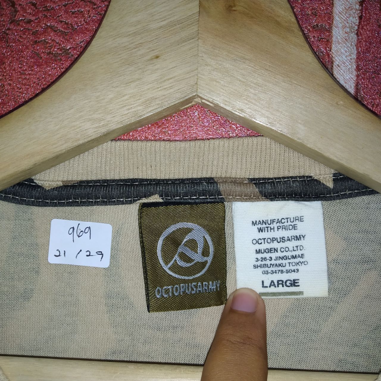 Japanese Brand Octopus Army Camouflage Mugen Streetwear Colour Shirt Size US L / EU 52-54 / 3 - 3 Thumbnail