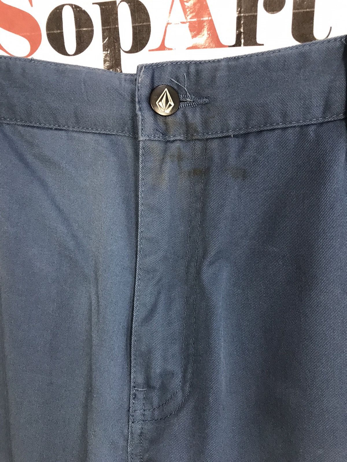 Vintage × Volcom Vintage Volcom Casual Pants Zipper Blue Colour Style Size US 36 / EU 52 - 6 Thumbnail