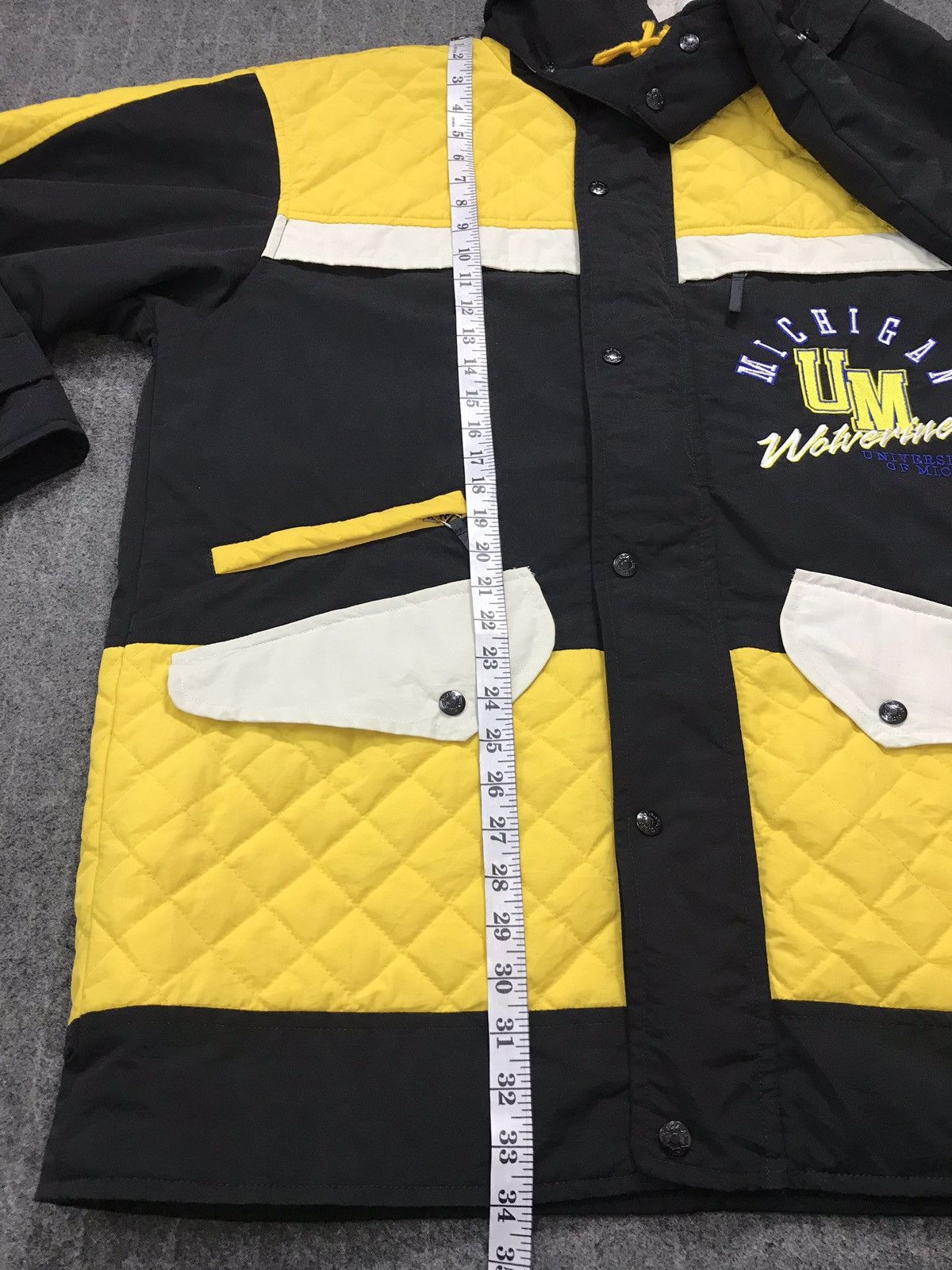 NCAA Parka Michigan UM Wolverines Double Pockets Jacket Hoodie Size US XL / EU 56 / 4 - 14 Thumbnail