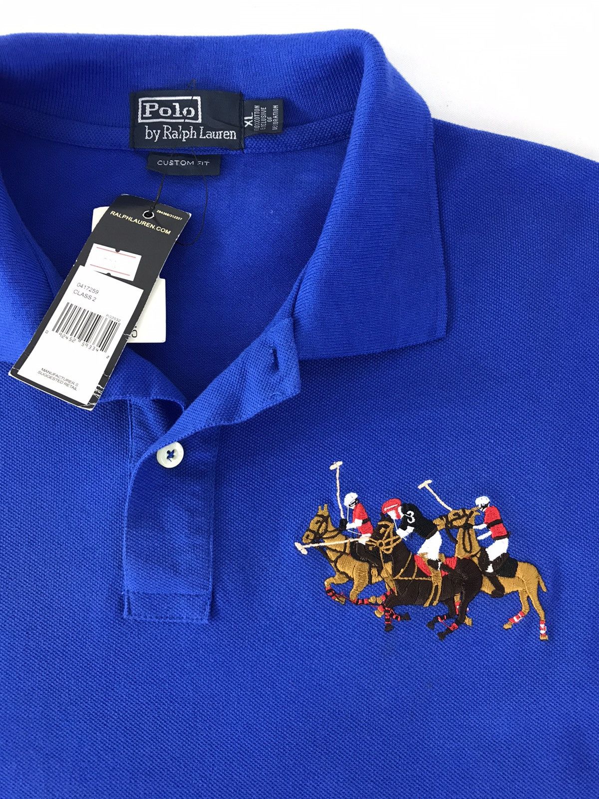 Polo Ralph Lauren Vtg Polo Ralph Lauren Big Logo Colour Blue Design Size US M / EU 48-50 / 2 - 4 Thumbnail