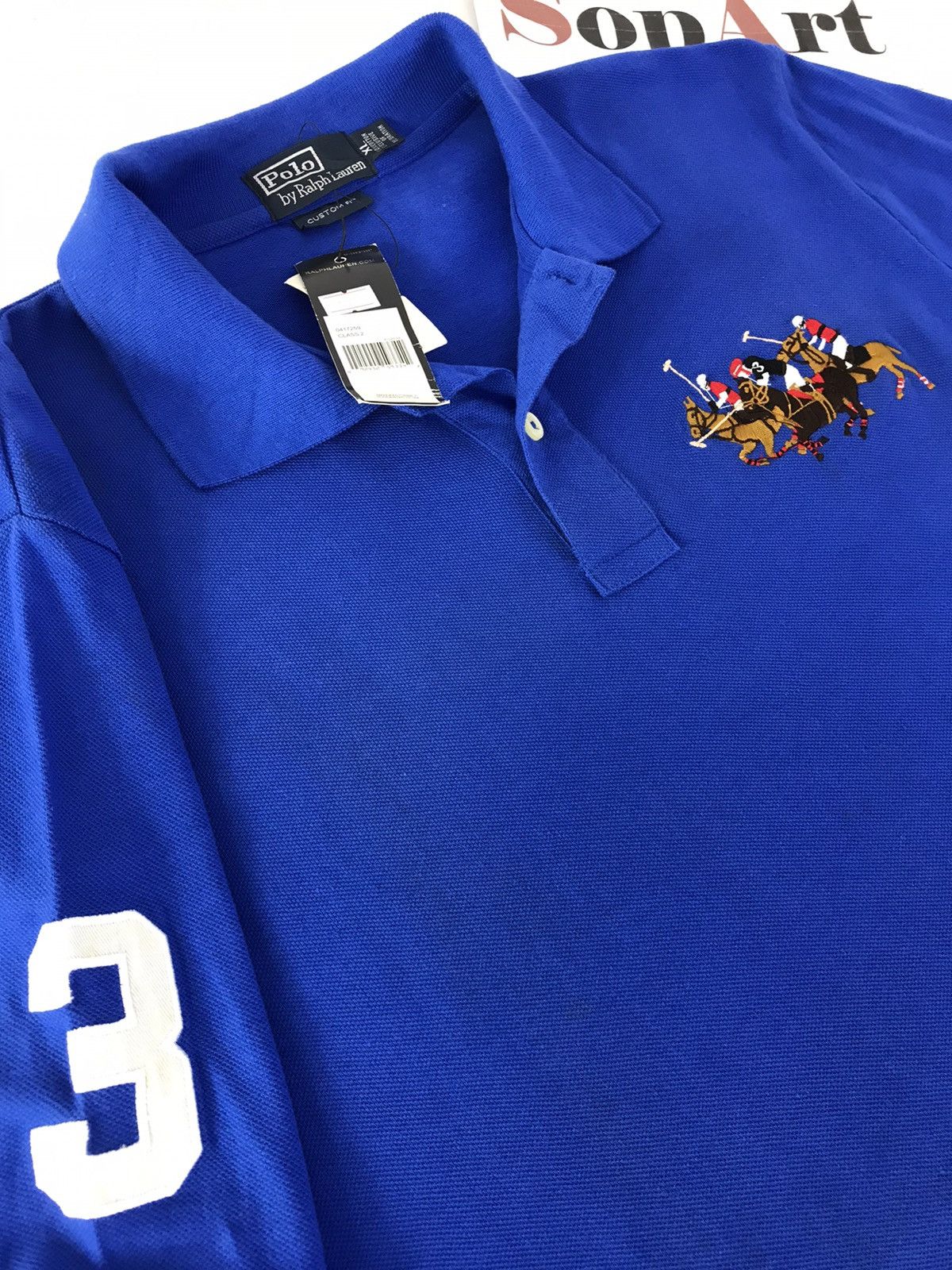 Polo Ralph Lauren Vtg Polo Ralph Lauren Big Logo Colour Blue Design Size US M / EU 48-50 / 2 - 5 Thumbnail