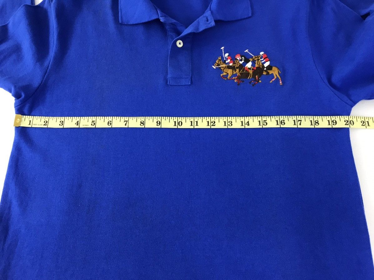 Polo Ralph Lauren Vtg Polo Ralph Lauren Big Logo Colour Blue Design Size US M / EU 48-50 / 2 - 12 Thumbnail