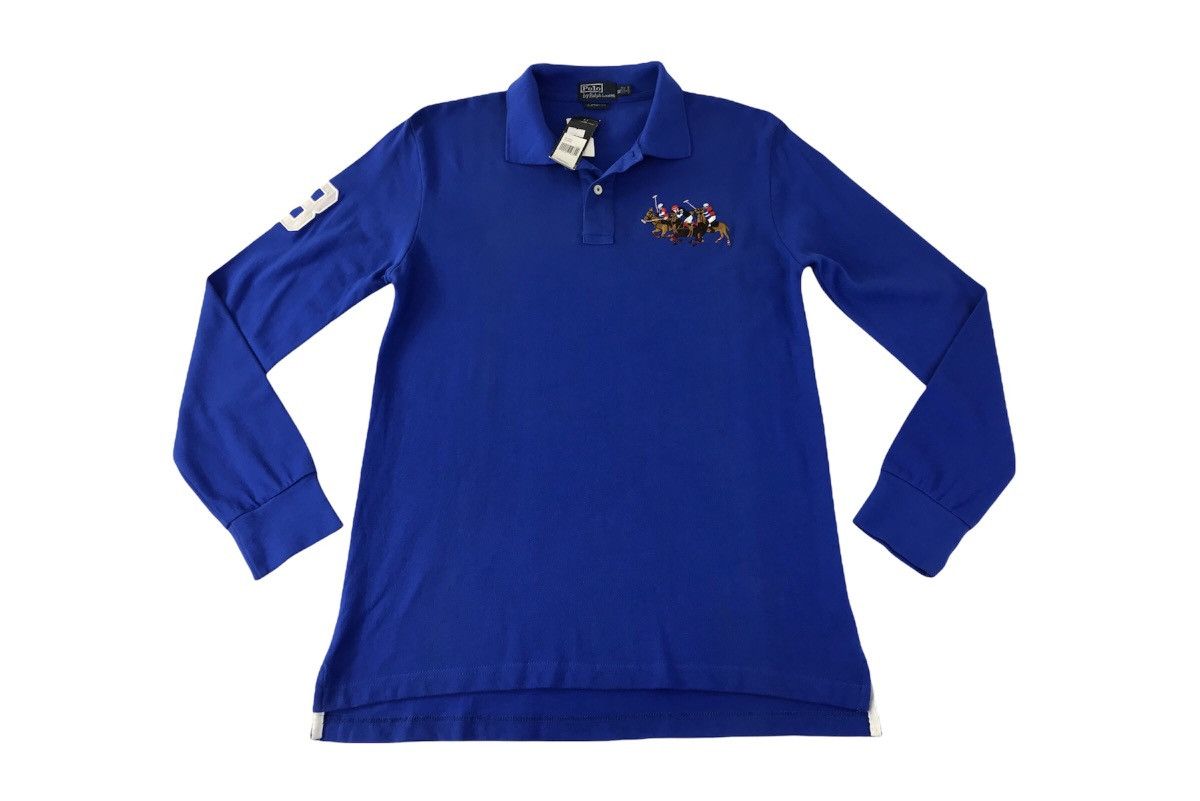 Vtg Polo Ralph Lauren Big Logo Colour Blue Design