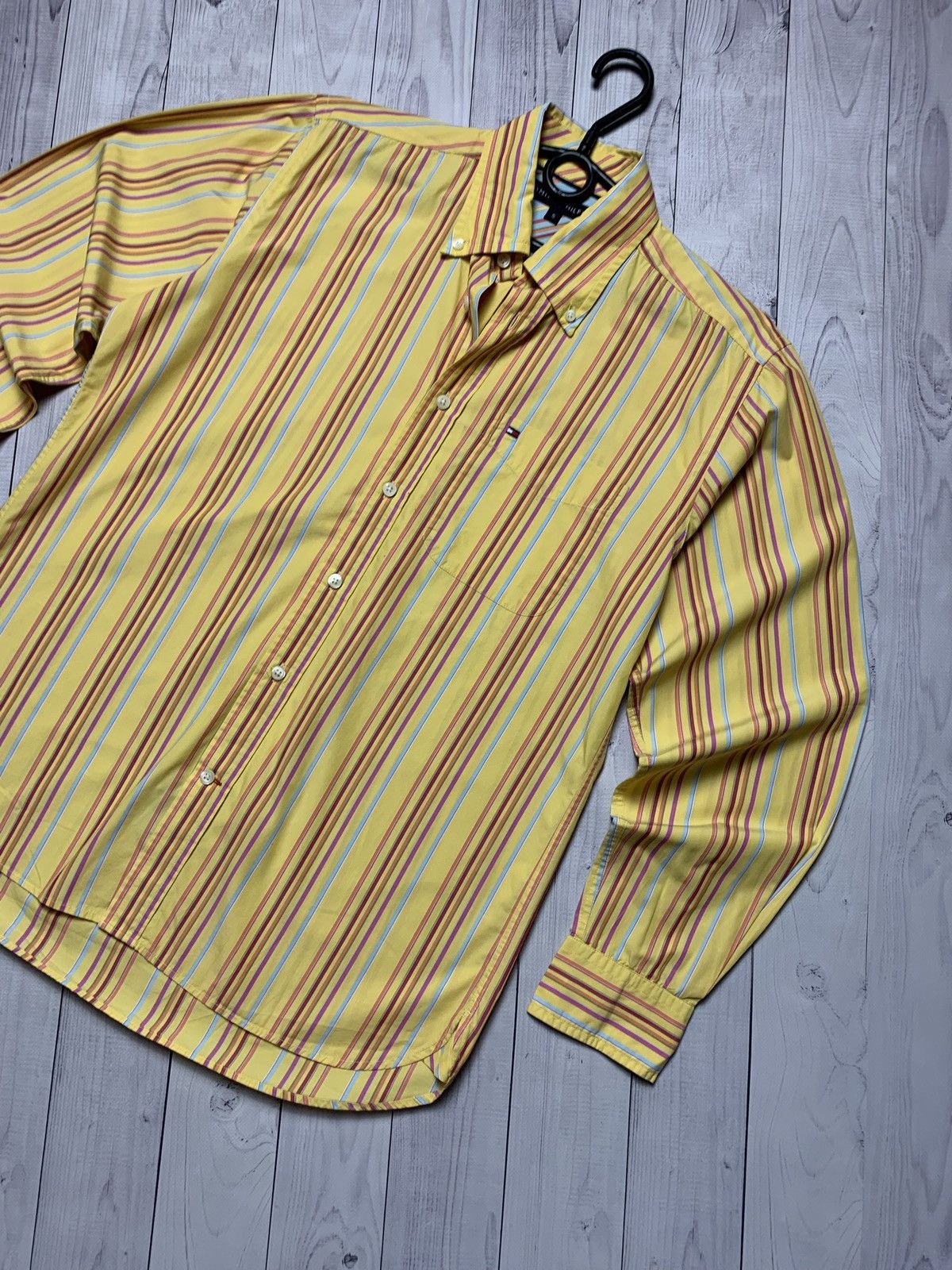 Tommy Hilfiger Vintage Tommy Hilfiger striped shirt rare yellow size S Size US S / EU 44-46 / 1 - 2 Thumbnail