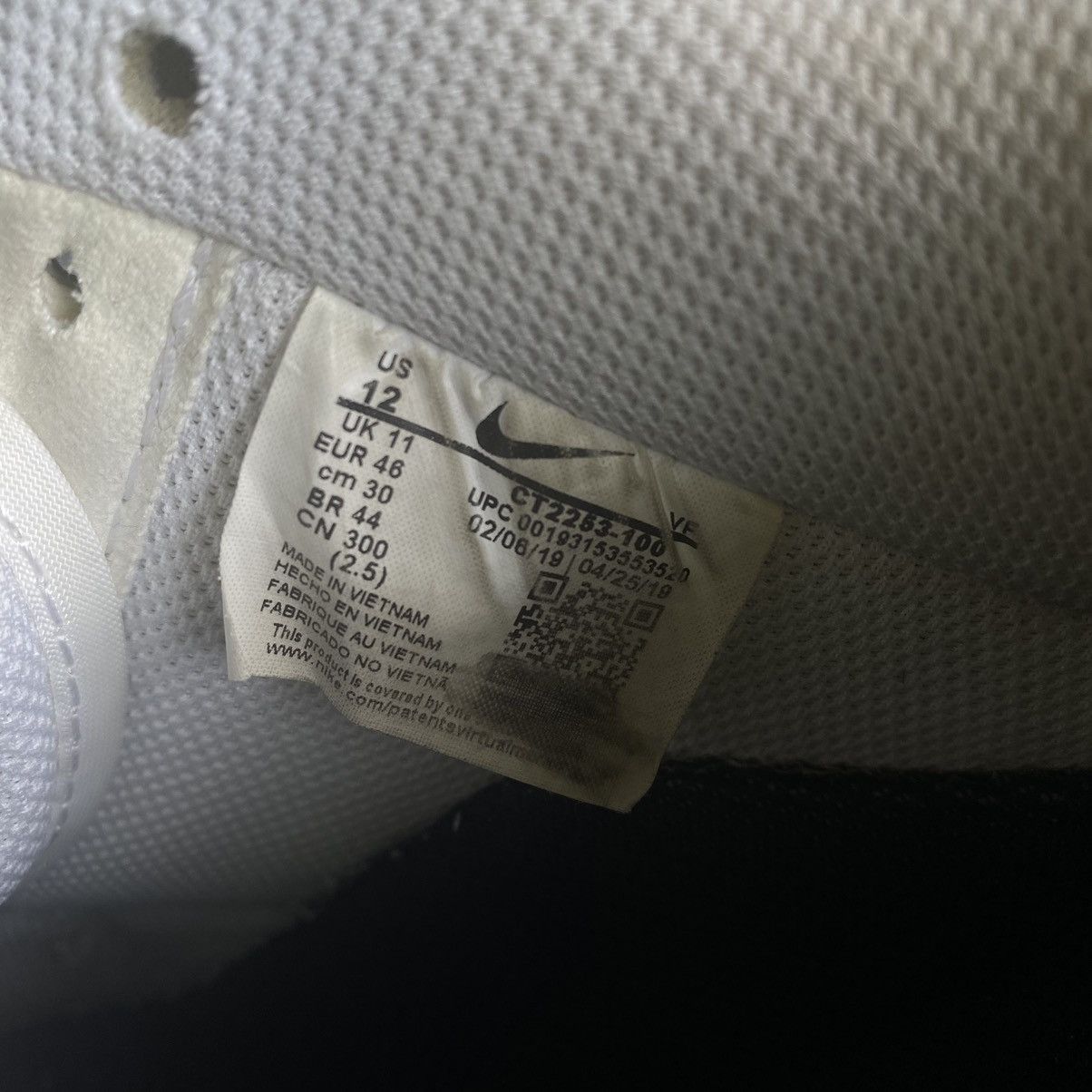 Nike × Vintage Vintage Nike Air Force 1 Low Removable Swoosh Pack White 07 Size US 12 / EU 45 - 8 Thumbnail