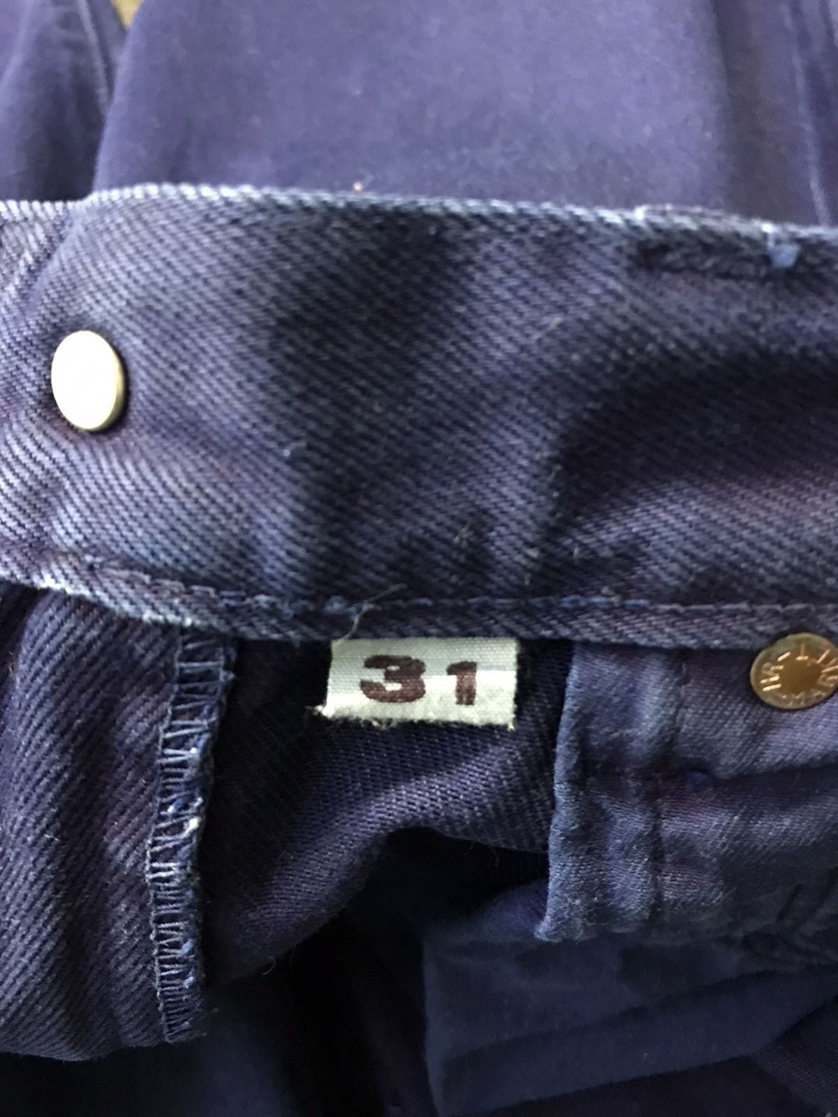 Japanese Brand × Okura × Vintage Vintage Okura X Hr,Market Blue Colour Jeans Made In Japan Size US 31 - 15 Thumbnail