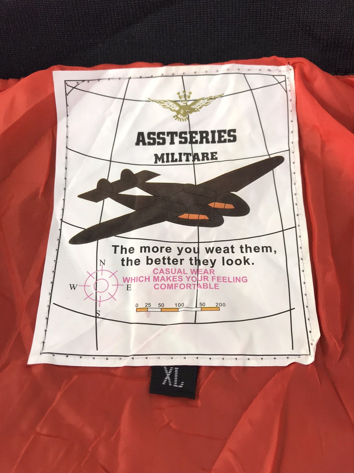 Japanese Brand Asst series Military USAF Grant Heights Base Flight Bomber Size US L / EU 52-54 / 3 - 8 Thumbnail