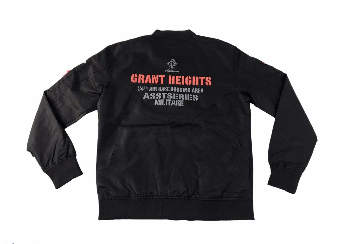 image of Bomber Jacket x Military Asst Series Military Usaf Grant Heights Base Flight Bomber in Black (Size 