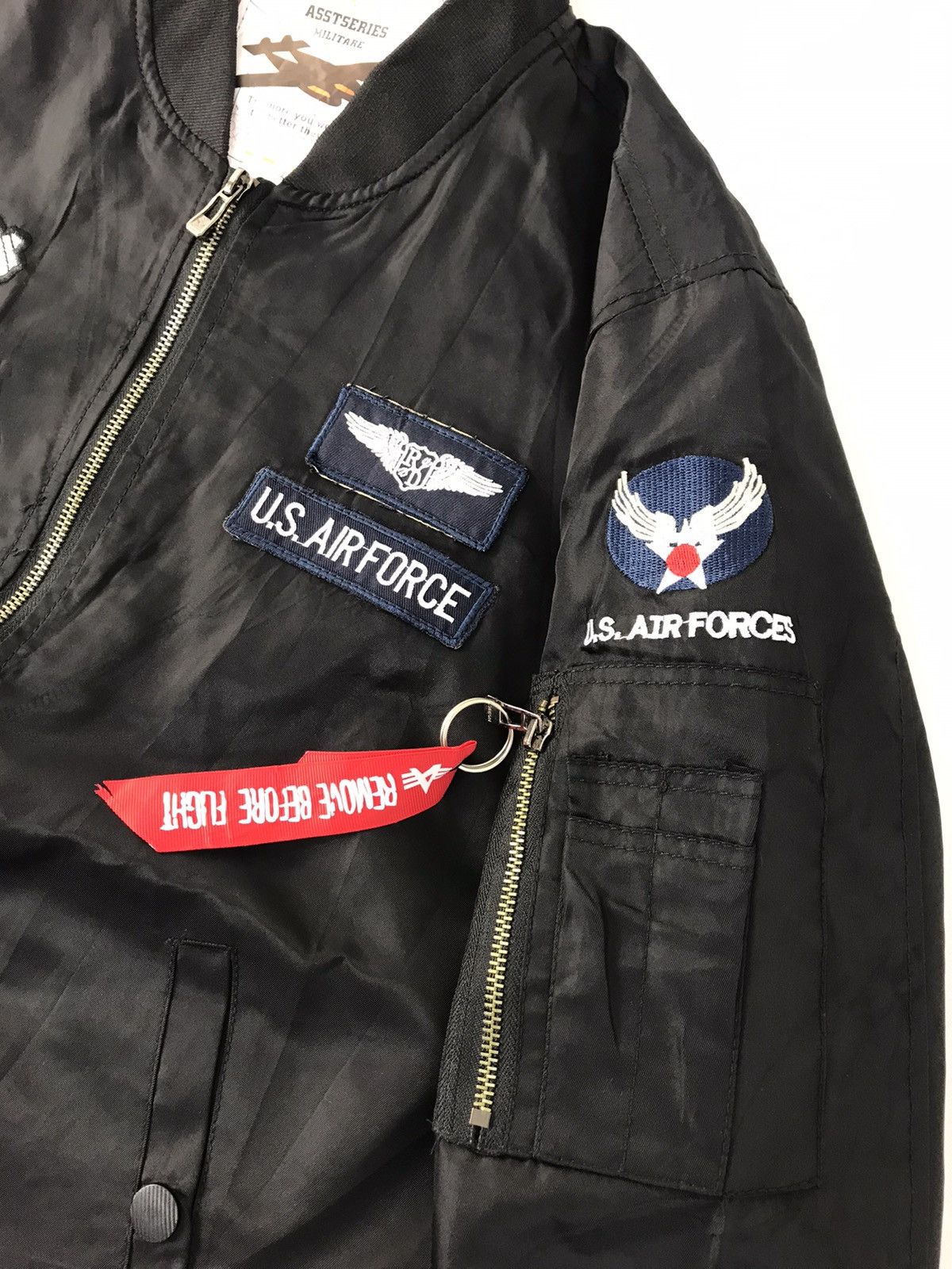 Japanese Brand Asst series Military USAF Grant Heights Base Flight Bomber Size US L / EU 52-54 / 3 - 5 Thumbnail