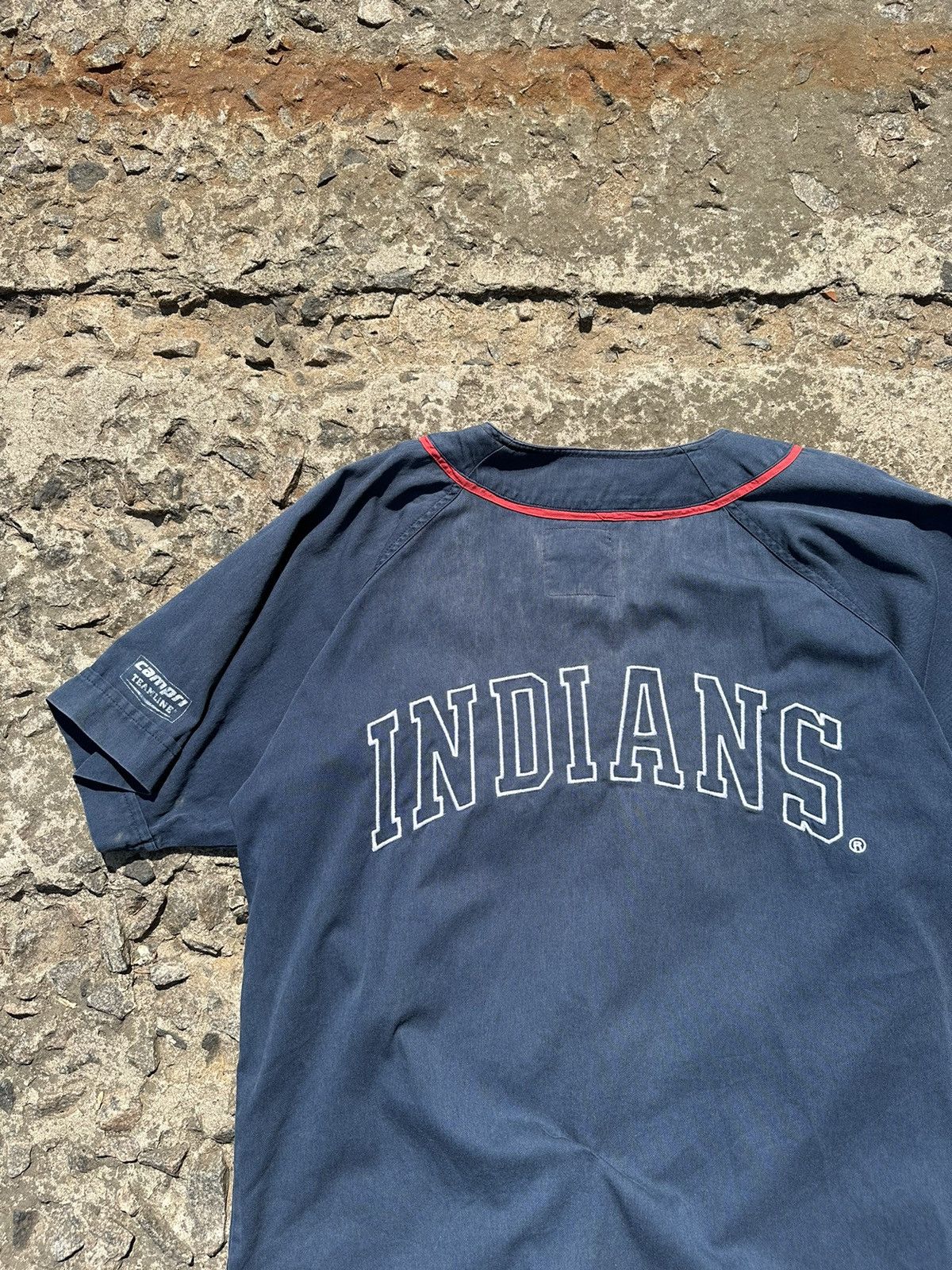 MLB × Majestic × Vintage Vintage 90s MLB Cleveland Indians Jersey T-Shirt Size US L / EU 52-54 / 3 - 9 Thumbnail