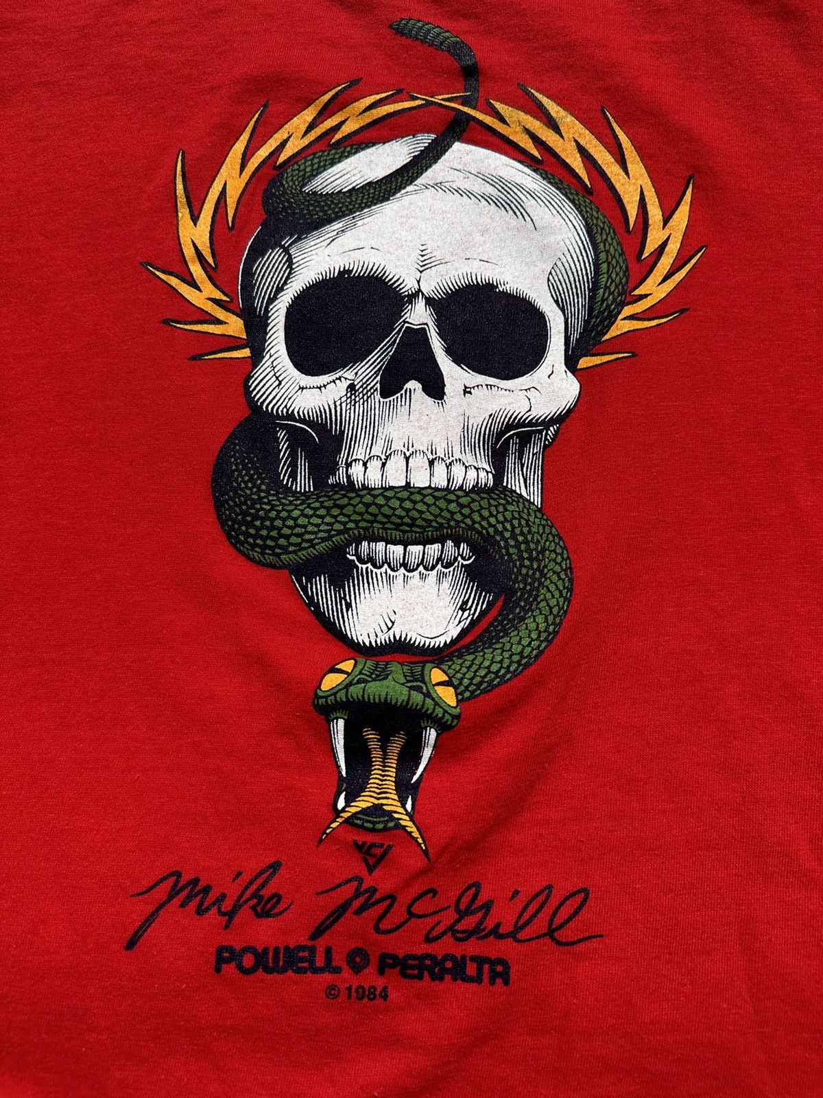 Powell Peralta × Vintage Vintage 1984 Powell Peralta ‘Mike McGill’ USA T-Shirt Size US M / EU 48-50 / 2 - 3 Thumbnail