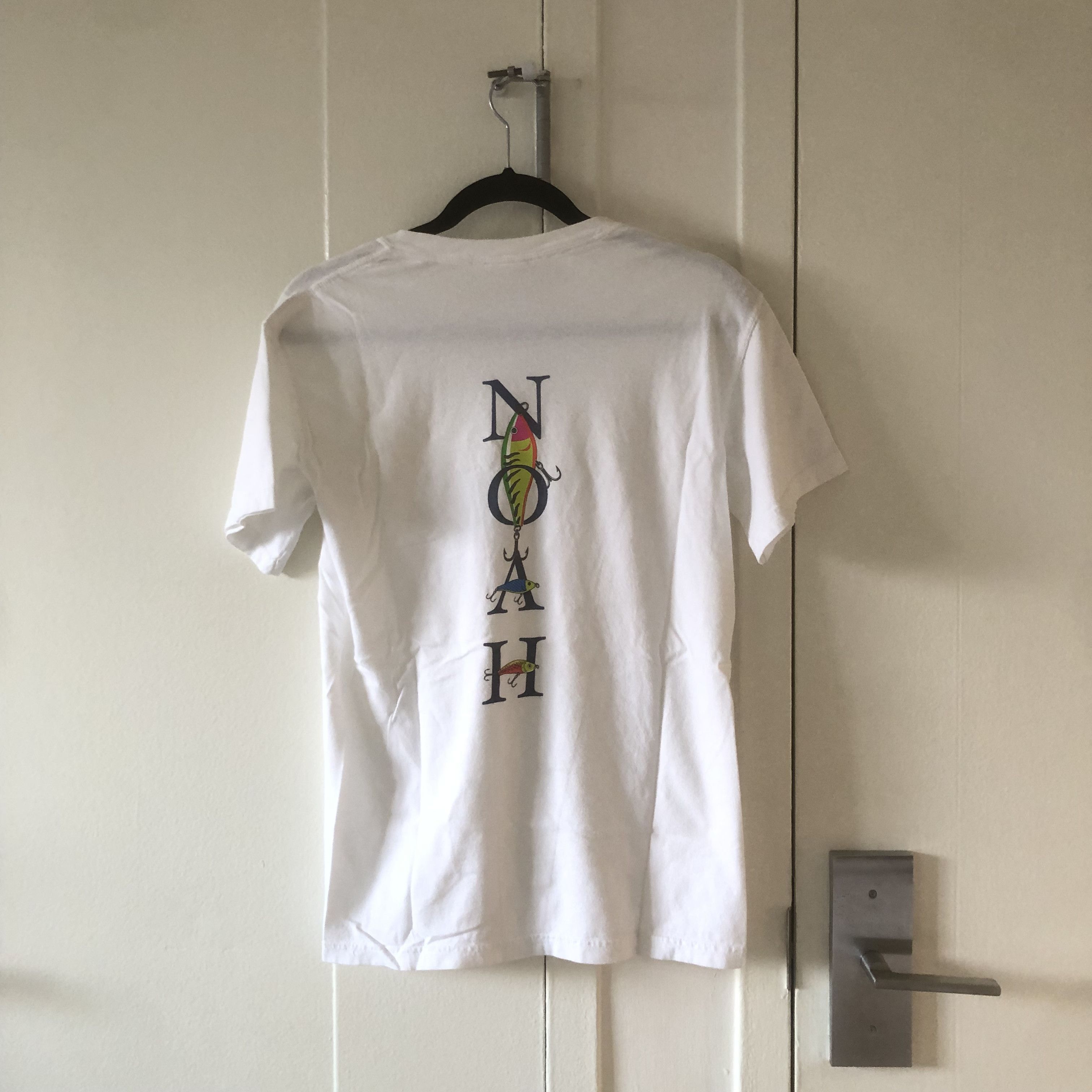 image of Noah Fishing Lure Pocket Tee in White, Men's (Size Small)