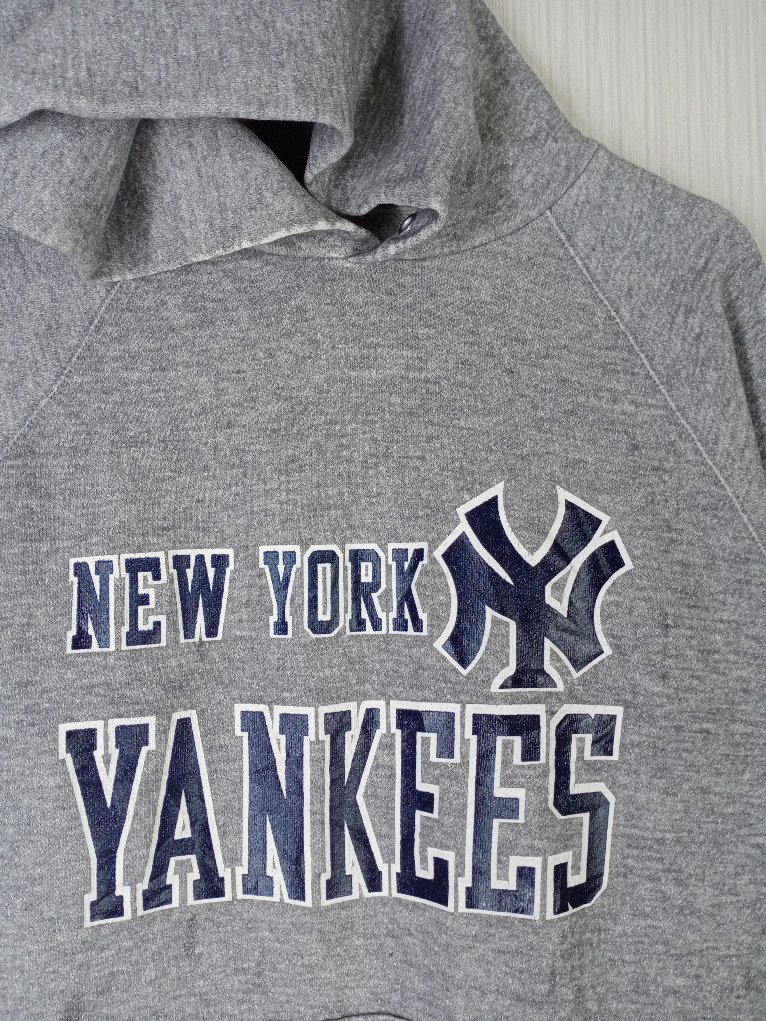 New York Yankees Vintage 90s New York Yankees Hoodie Sweatshirt Size US L / EU 52-54 / 3 - 2 Thumbnail