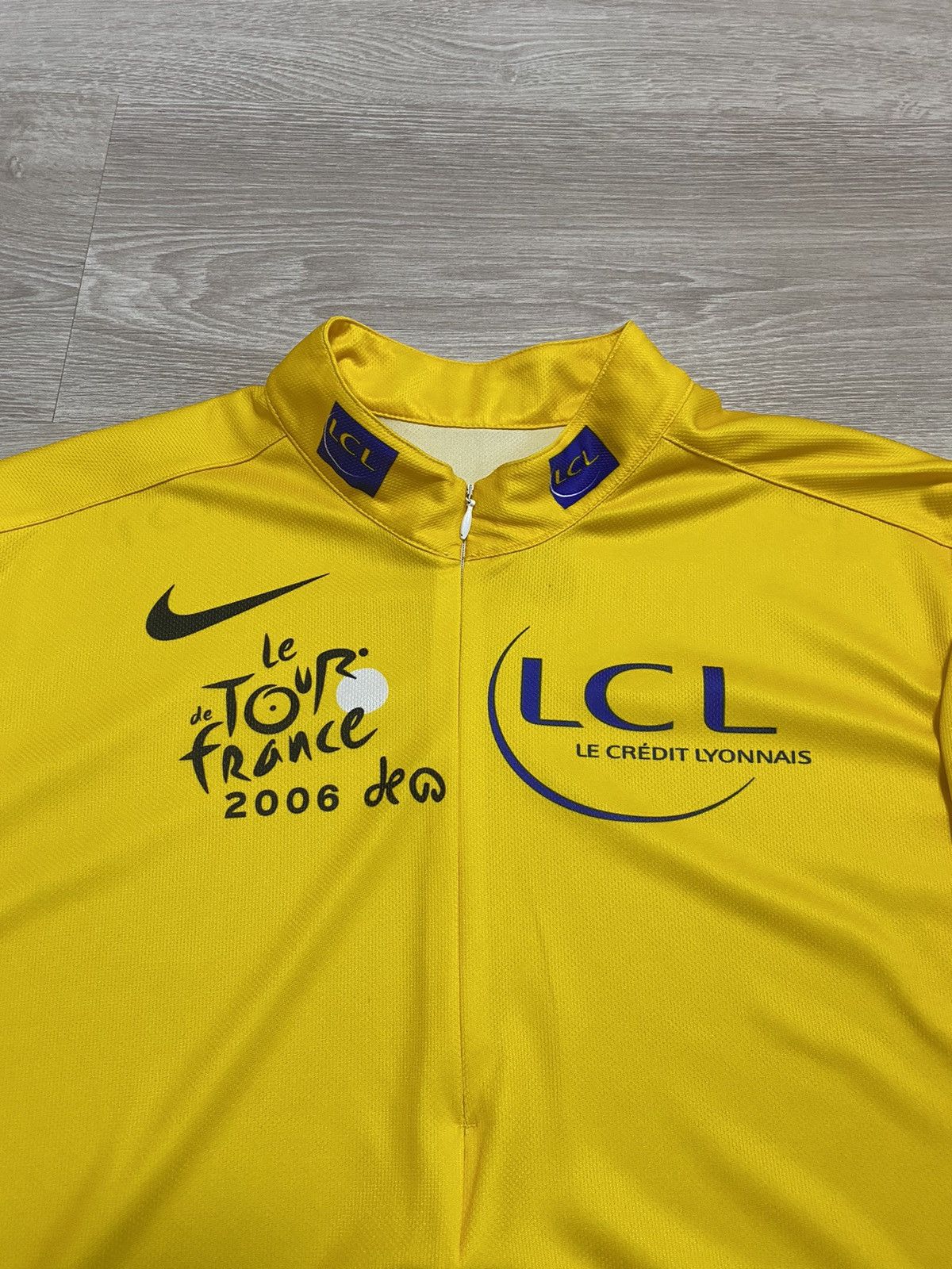 Nike 2006 Nike Tour de France LCL Retro Bike Yellow Jersey Size US L / EU 52-54 / 3 - 3 Thumbnail
