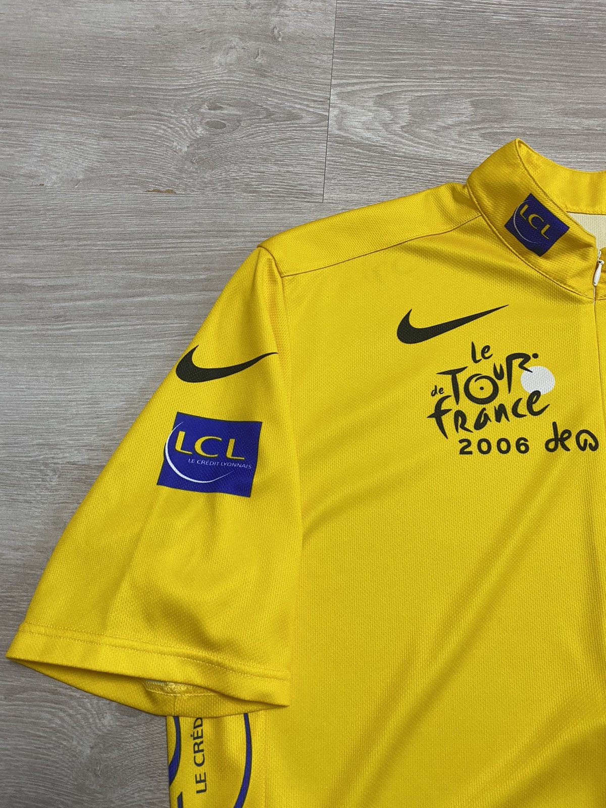 Nike 2006 Nike Tour de France LCL Retro Bike Yellow Jersey Size US L / EU 52-54 / 3 - 2 Thumbnail