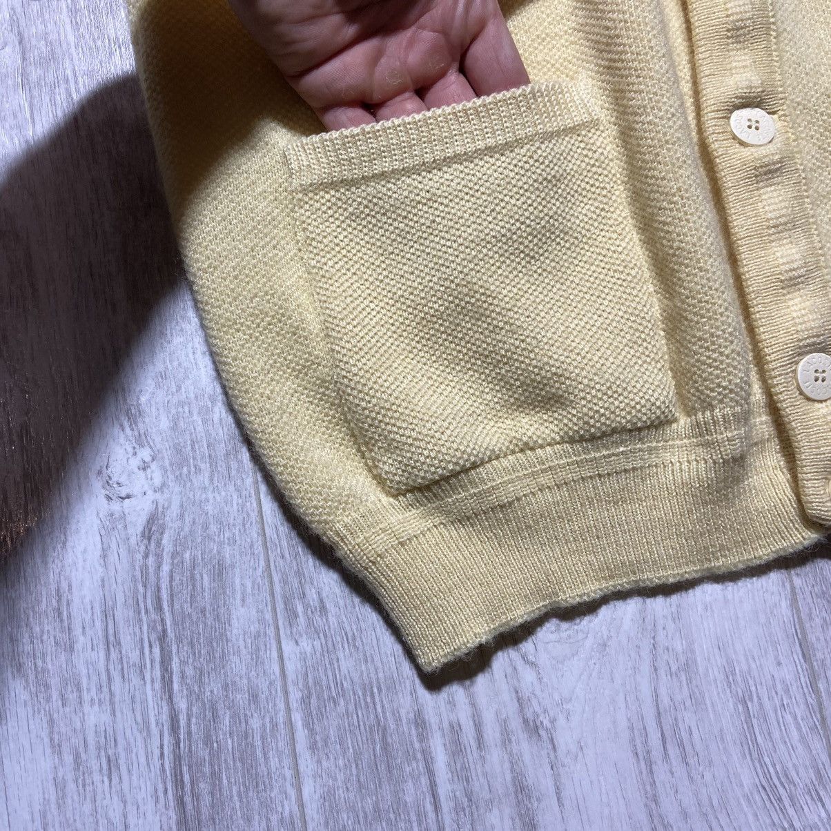 Lacoste Vintage 90s Lacoste Yellow Cardigan Tyler The Creator Style Size US M / EU 48-50 / 2 - 6 Thumbnail