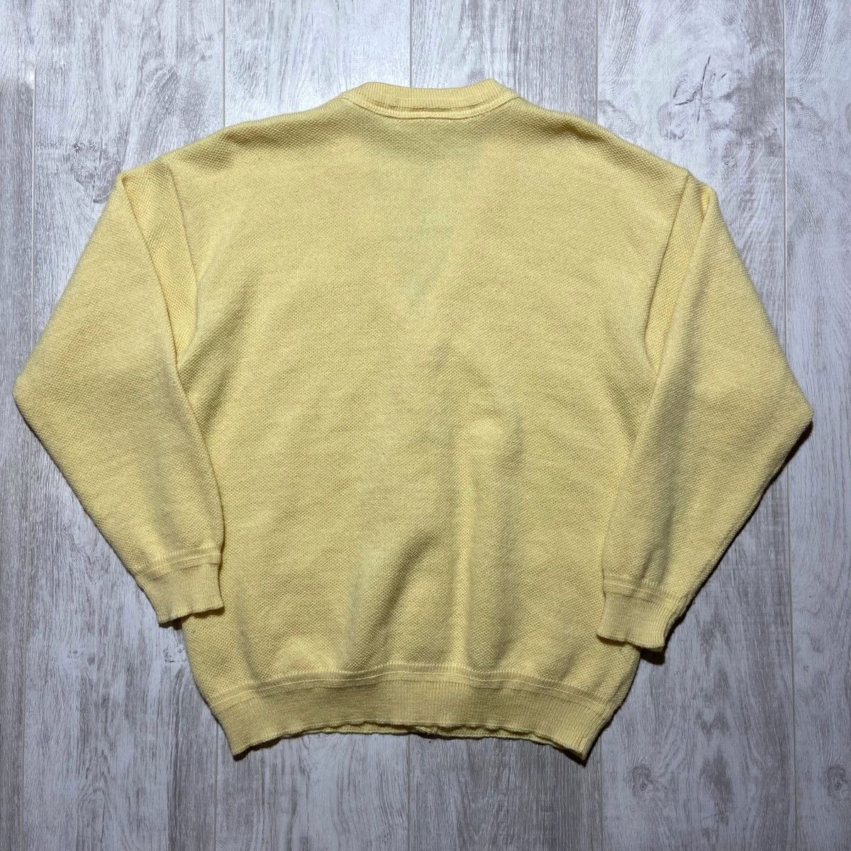 Lacoste Vintage 90s Lacoste Yellow Cardigan Tyler The Creator Style Size US M / EU 48-50 / 2 - 10 Thumbnail