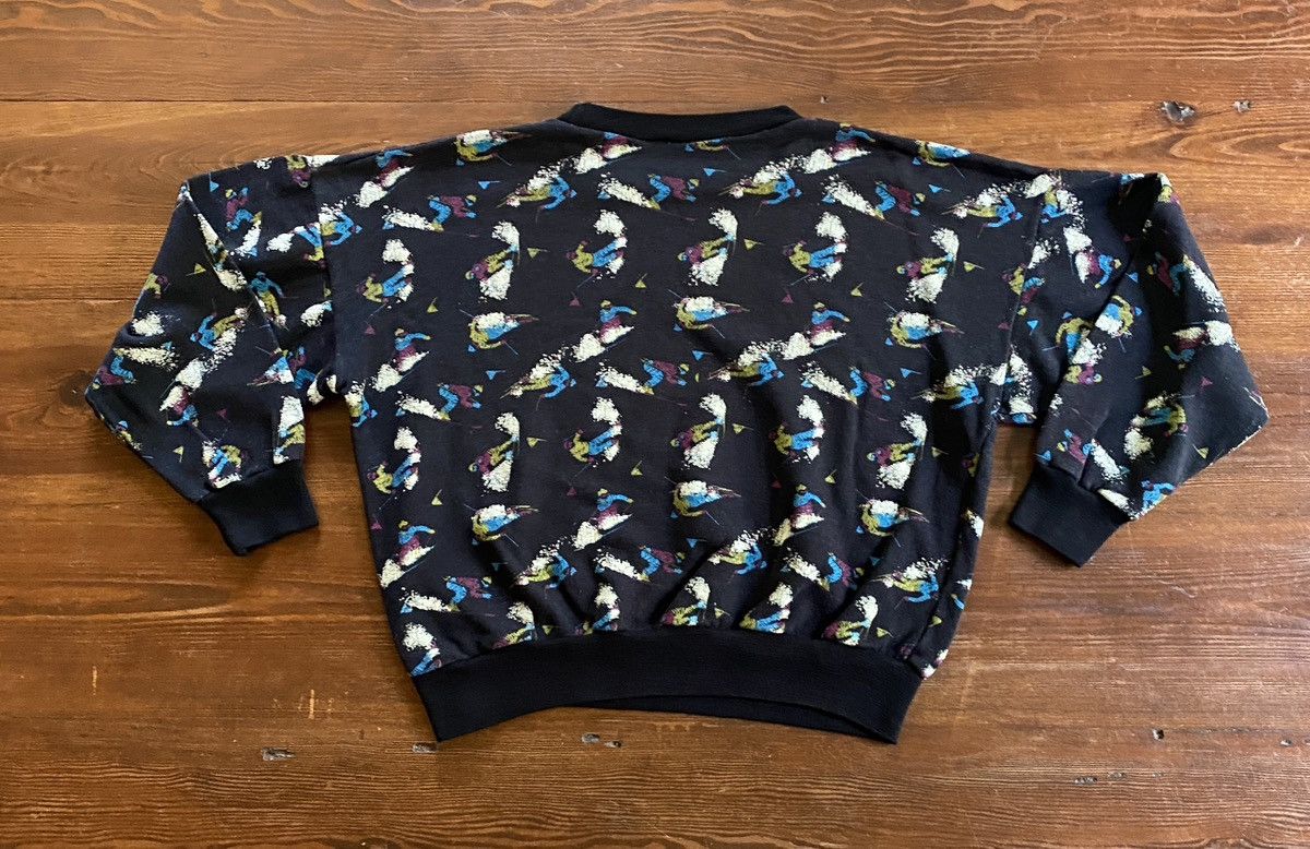 Vintage Vintage 80’s Skiers All Over Women’s Crewneck Sweatshirt Size S / US 4 / IT 40 - 8 Thumbnail