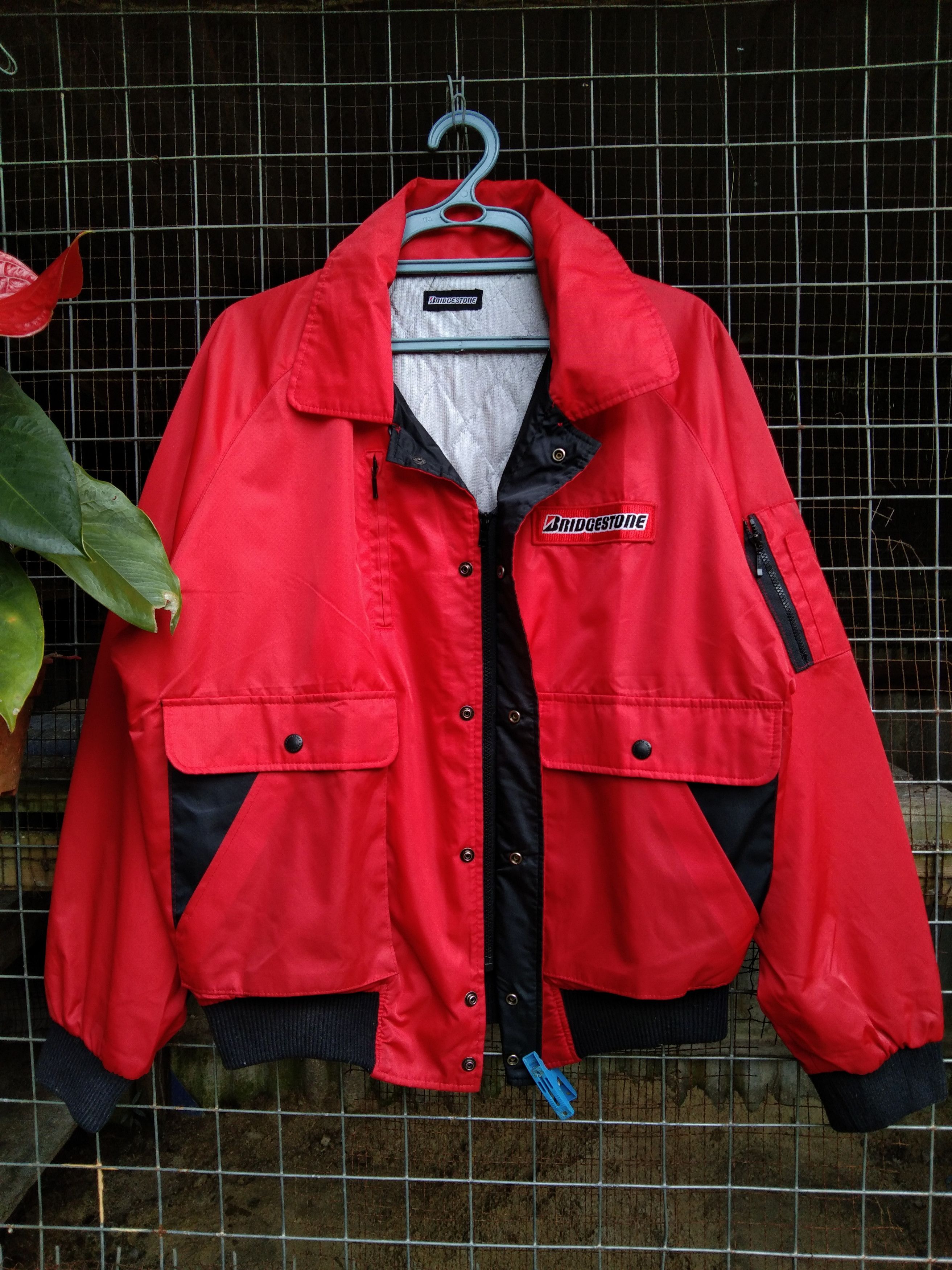 Japanese Brand BRIDGESTONE RACING MEN'S LIGHT JACKET Size US L / EU 52-54 / 3 - 5 Thumbnail