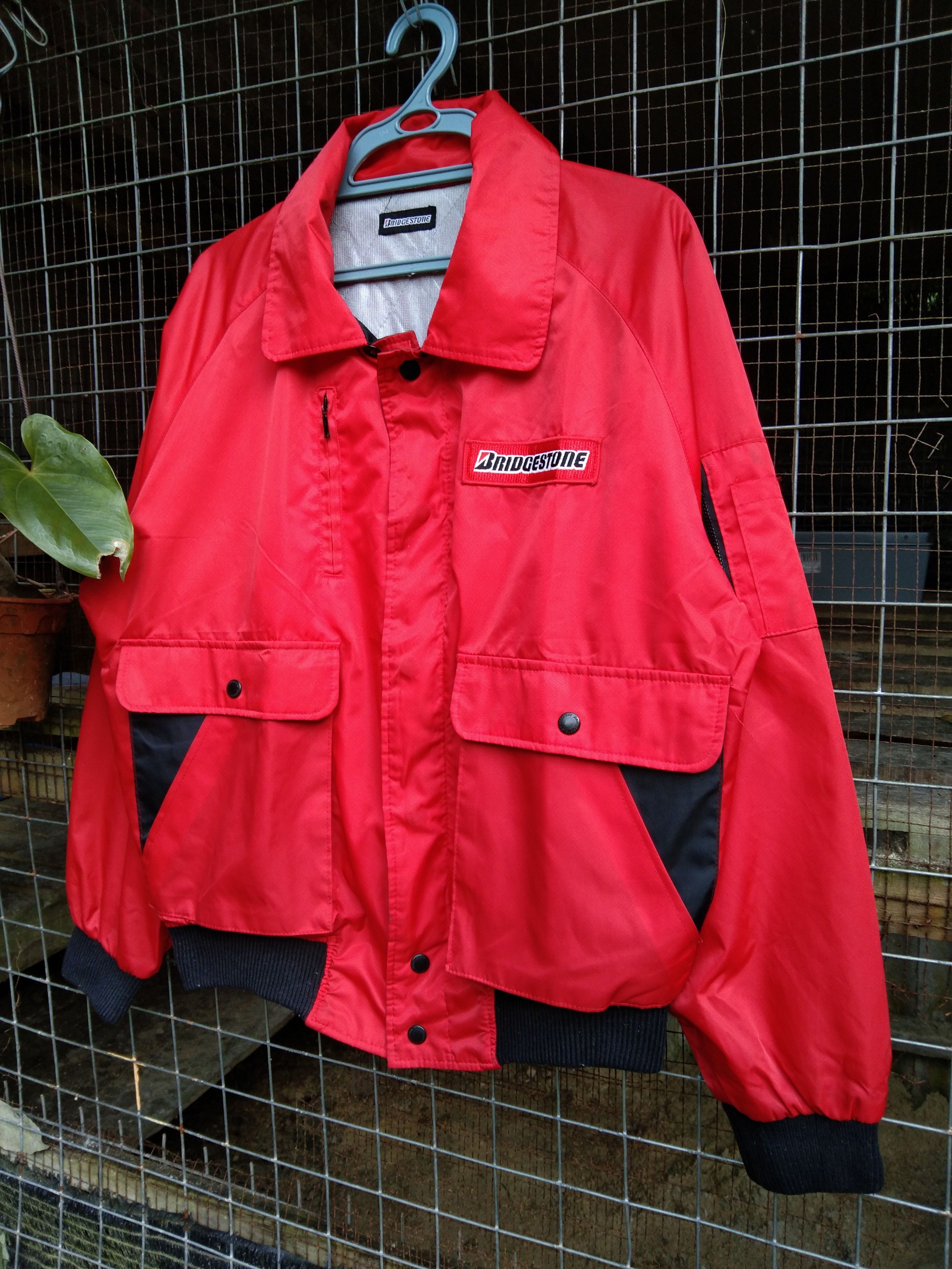 Japanese Brand BRIDGESTONE RACING MEN'S LIGHT JACKET Size US L / EU 52-54 / 3 - 2 Thumbnail