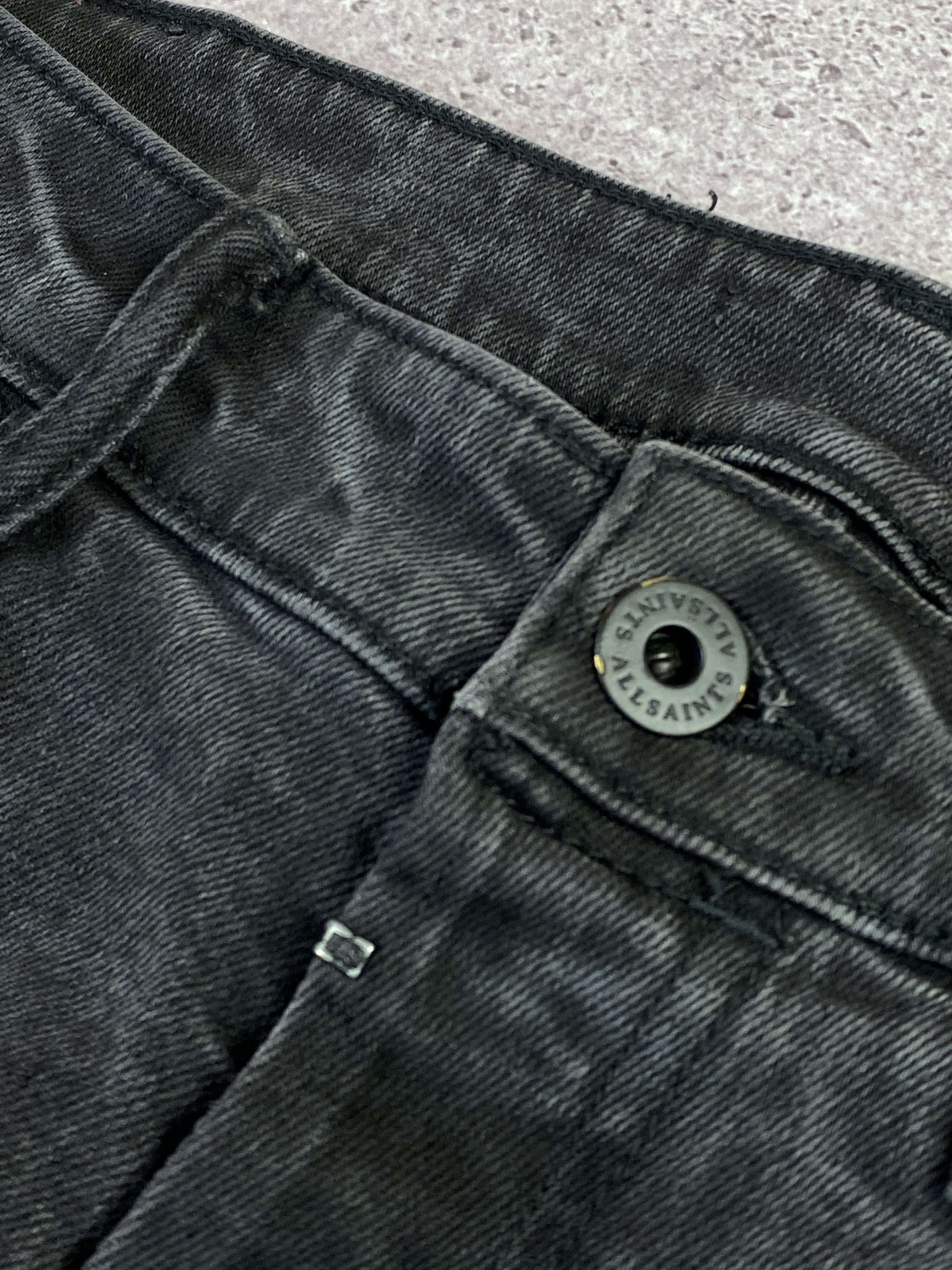 Allsaints AllSaints Rex Faded Wash Repair Slim Fit Jeans Size US 32 / EU 48 - 4 Thumbnail