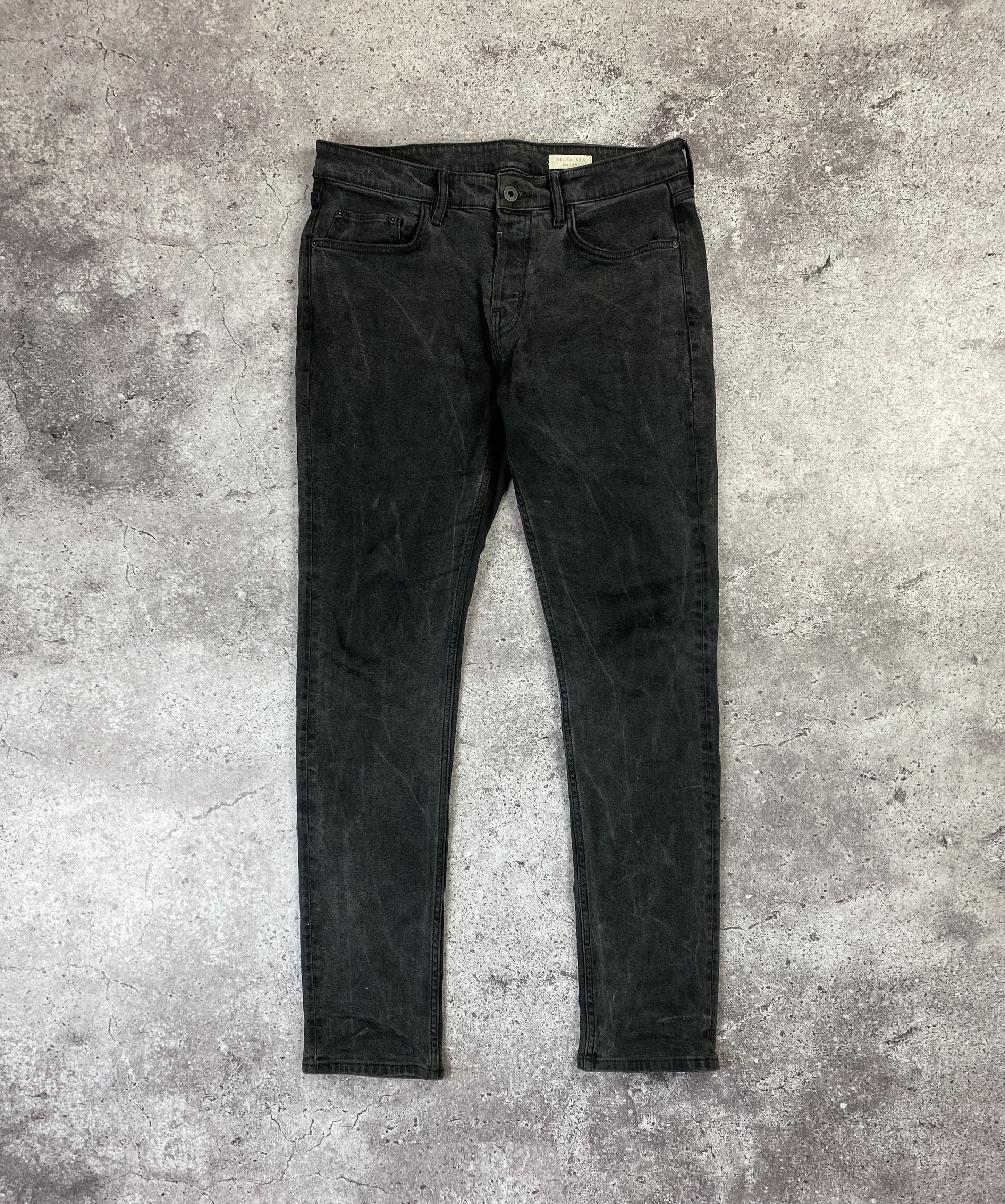 Allsaints AllSaints Rex Faded Wash Repair Slim Fit Jeans Size US 32 / EU 48 - 1 Thumbnail
