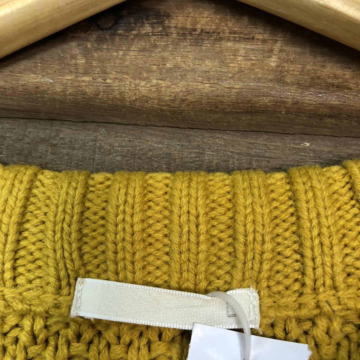 Global Work D Gu Japan Mustard Shag Shaggy Knitwear #c1146 Size US M / EU 48-50 / 2 - 10 Thumbnail