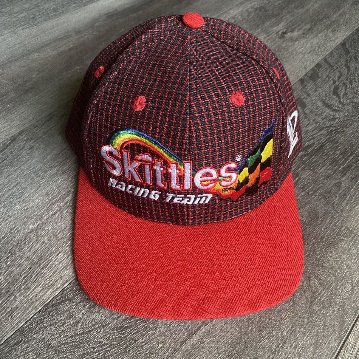 Logo Athletic Vintage 1990s Logo Athletic Skittles Racing Team NASCAR Hat Size ONE SIZE - 1 Thumbnail
