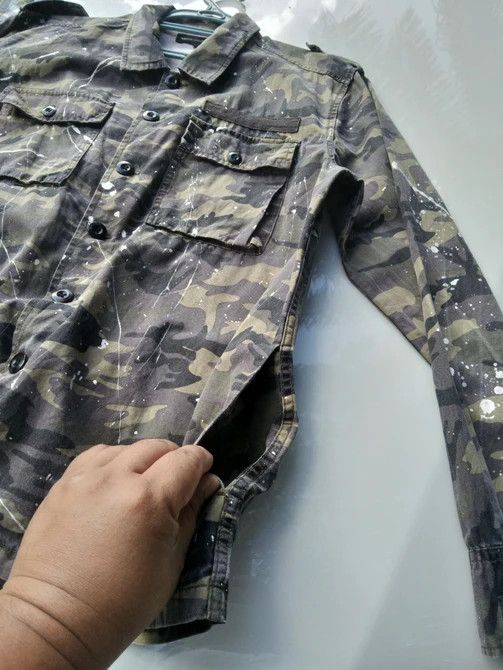 Japanese Brand SEMANTIC DESIGN CAMOUFLAGE BUTTON JACKET Size US M / EU 48-50 / 2 - 9 Thumbnail