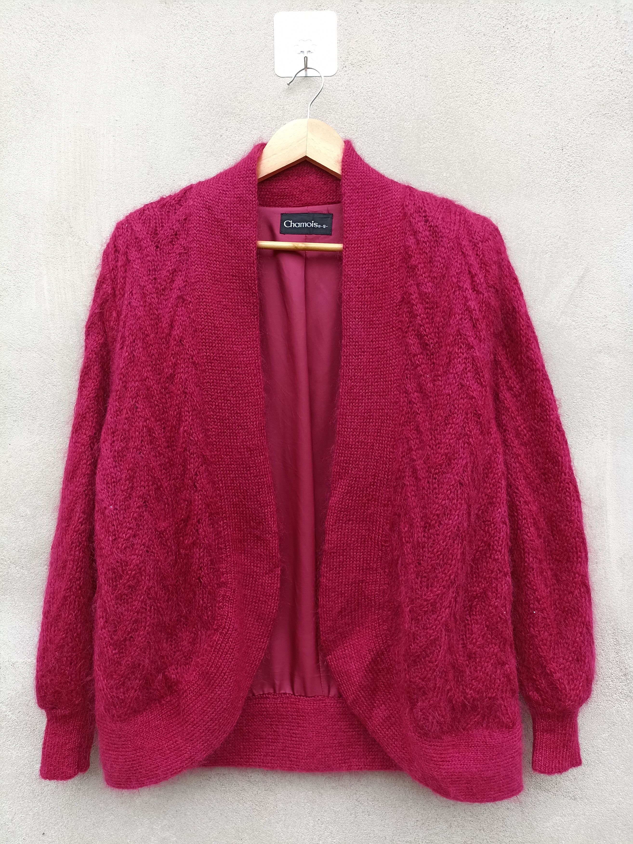 Japanese Brand × Vintage Vintage Chamois Mohair knit Cardigan Size US M / EU 48-50 / 2 - 1 Thumbnail