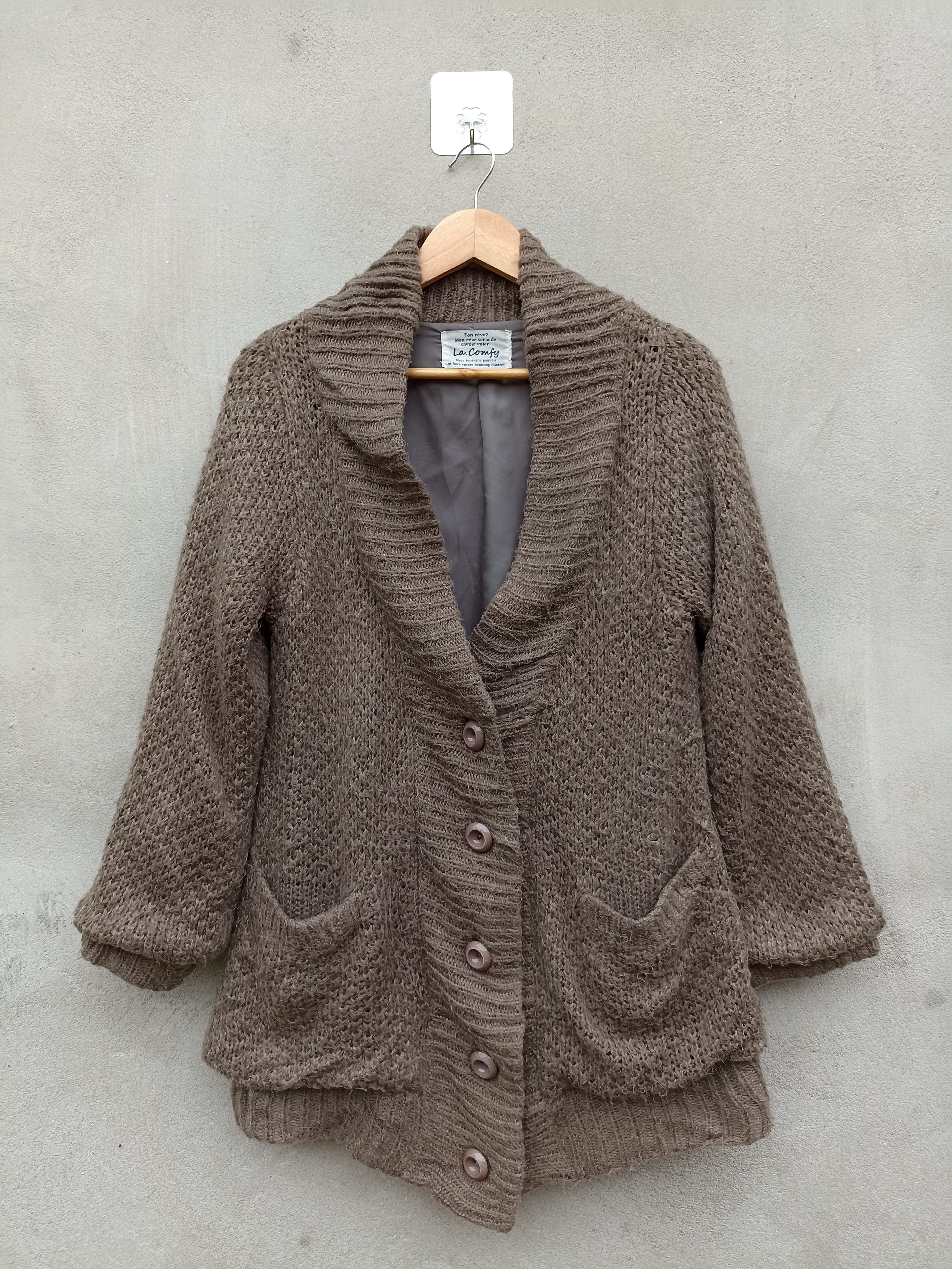 Japanese Brand × Vintage Vintage La.Comfy Mohair Cardigan Jacket Size US S / EU 44-46 / 1 - 1 Thumbnail