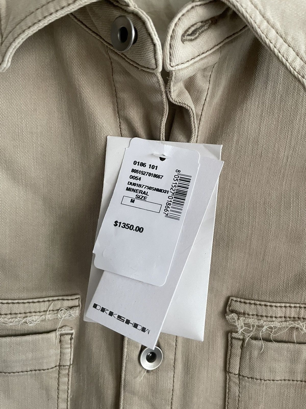 Rick Owens Drkshdw $1,500 Brand New Limited Edition Rick Owens Shirt Size US M / EU 48-50 / 2 - 5 Thumbnail