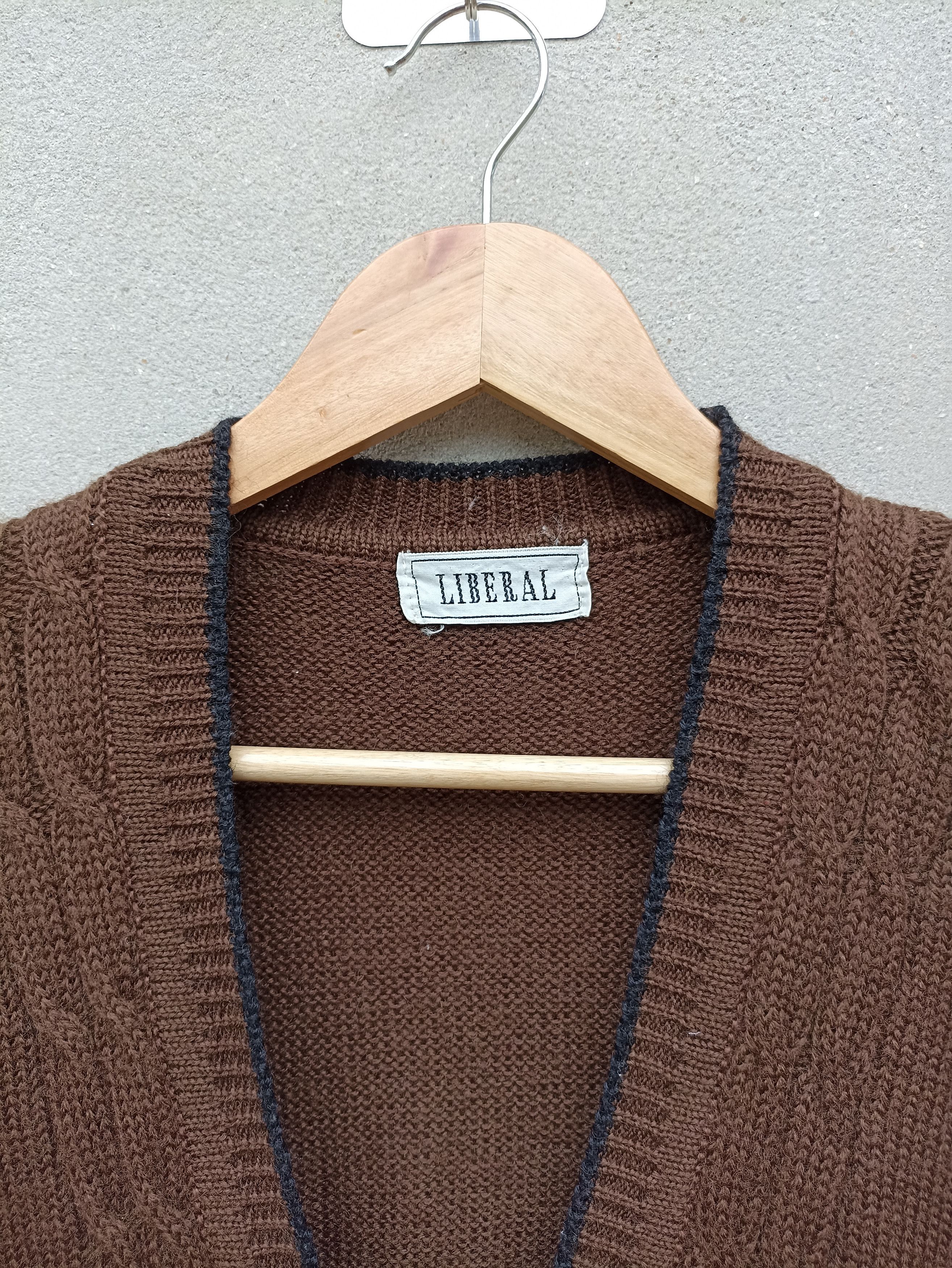 Japanese Brand × Vintage Vintage Liberal Cardigan Knit Sweater Size US M / EU 48-50 / 2 - 5 Thumbnail