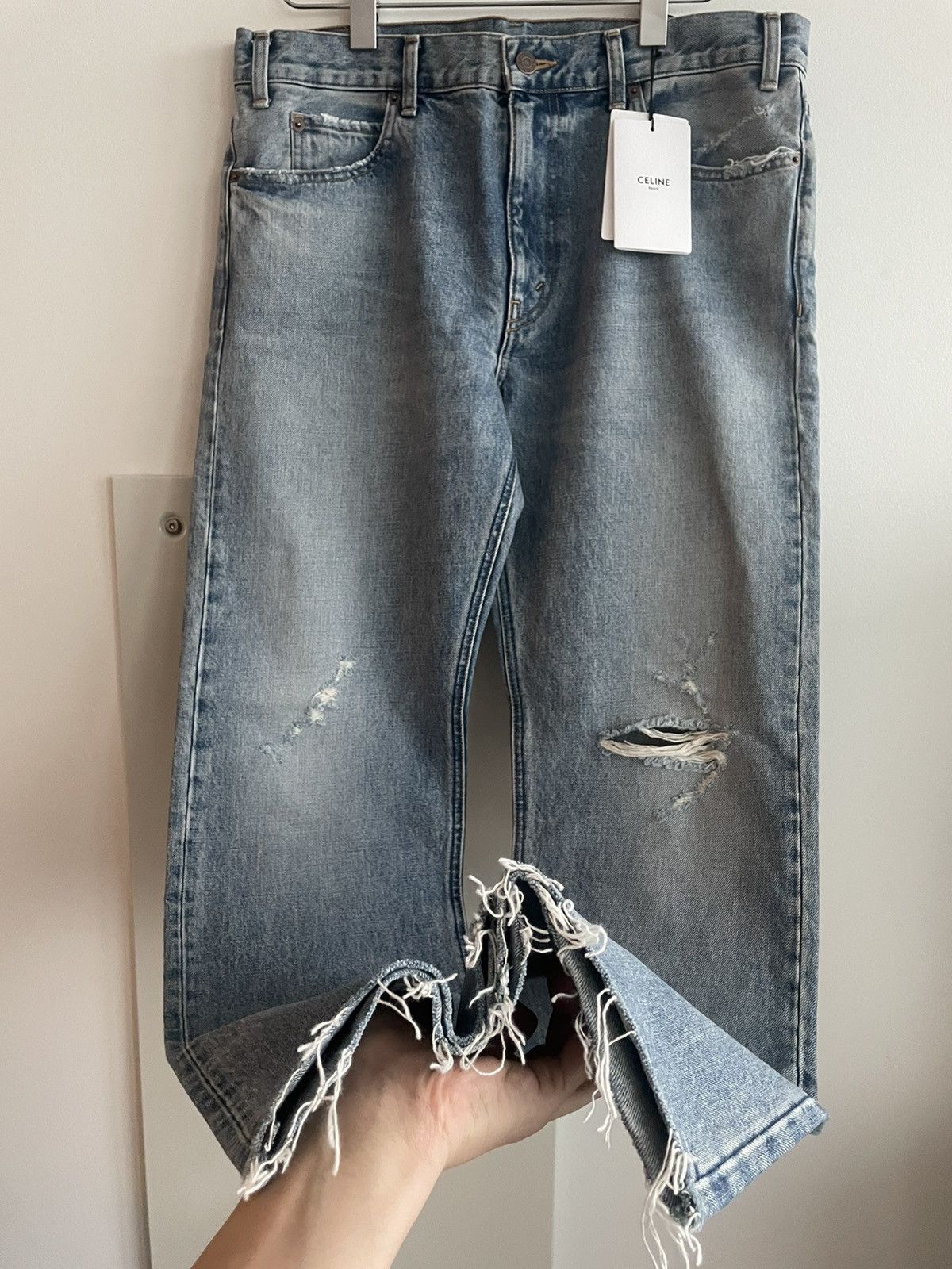 image of Extremely Sold-Out Celine Trash Crash Denim, Men's (Size 32)