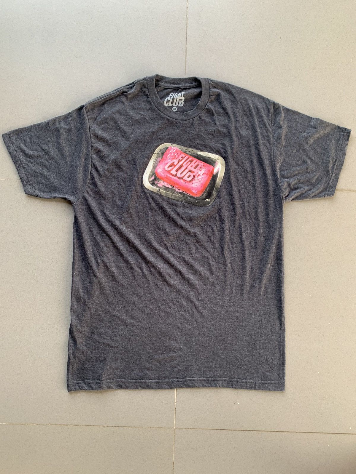 image of Flight Club x Movie Fight Club Promo Tee Movie in Grey, Men's (Size XL)