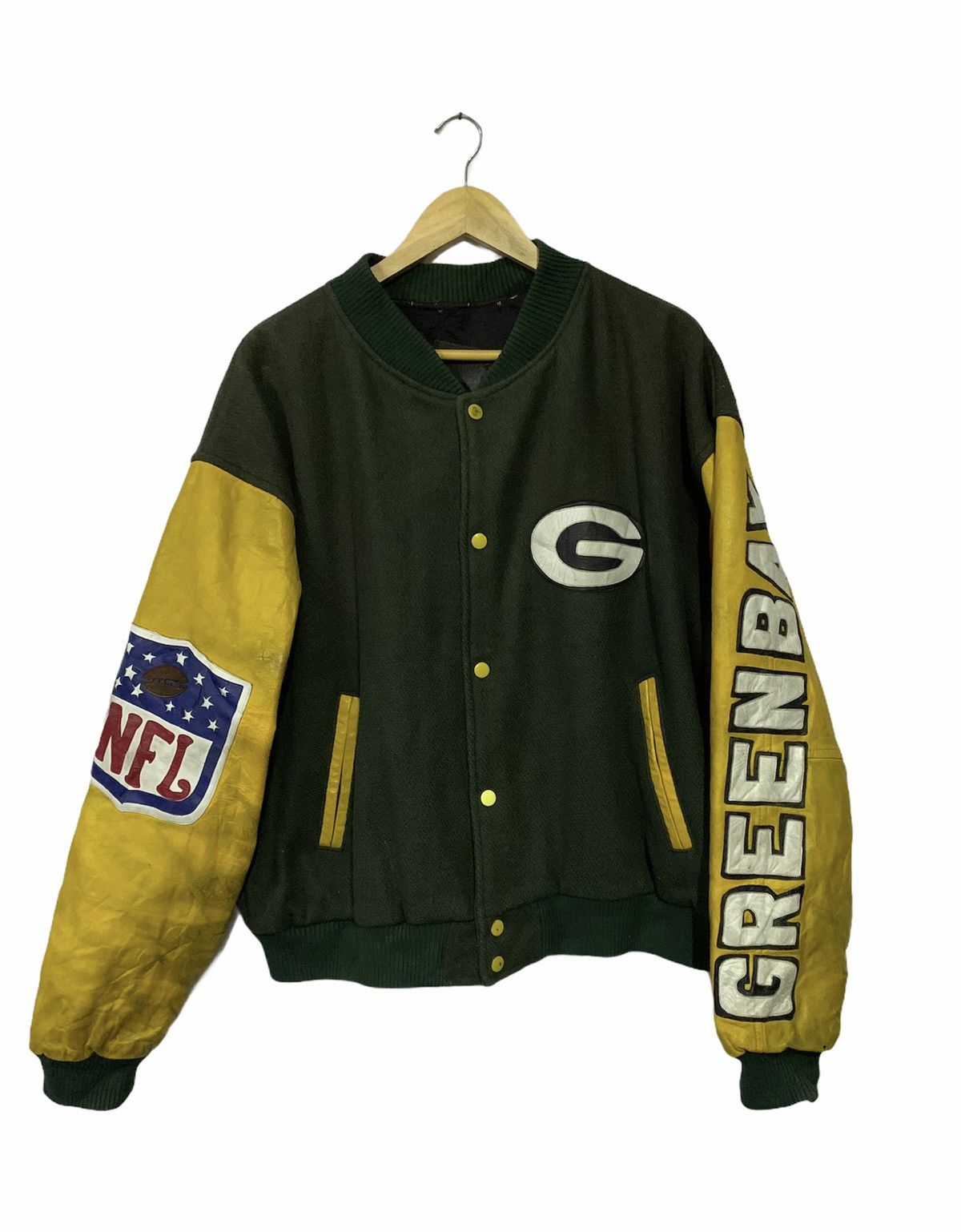 NFL 🔥RARE!!VTG GRIND PACKERS NFL VARSITY JACKETS Size US L / EU 52-54 / 3 - 4 Thumbnail