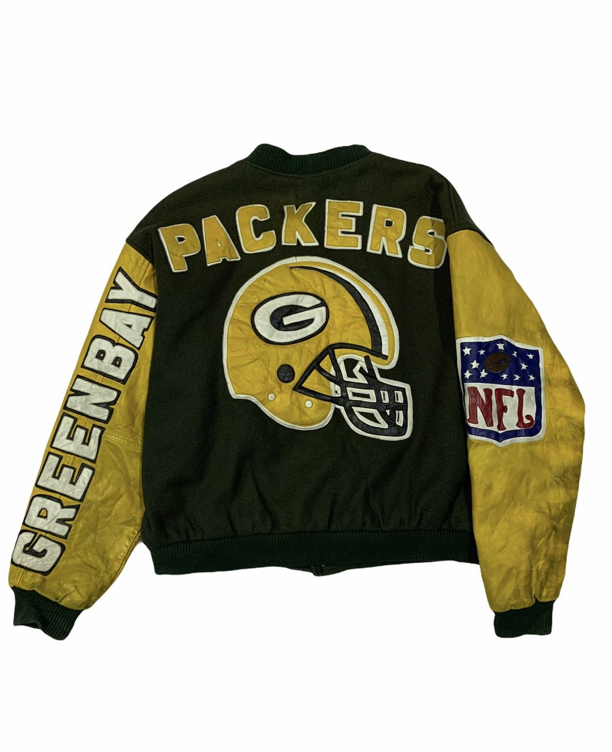 NFL 🔥RARE!!VTG GRIND PACKERS NFL VARSITY JACKETS Size US L / EU 52-54 / 3 - 1 Thumbnail