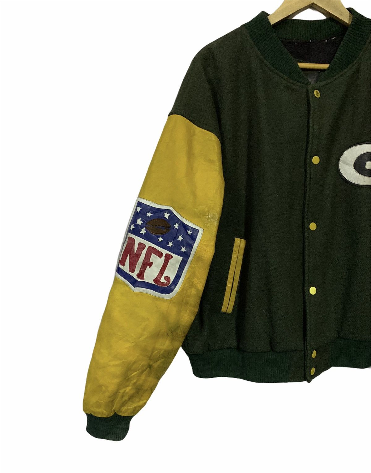 NFL 🔥RARE!!VTG GRIND PACKERS NFL VARSITY JACKETS Size US L / EU 52-54 / 3 - 5 Thumbnail