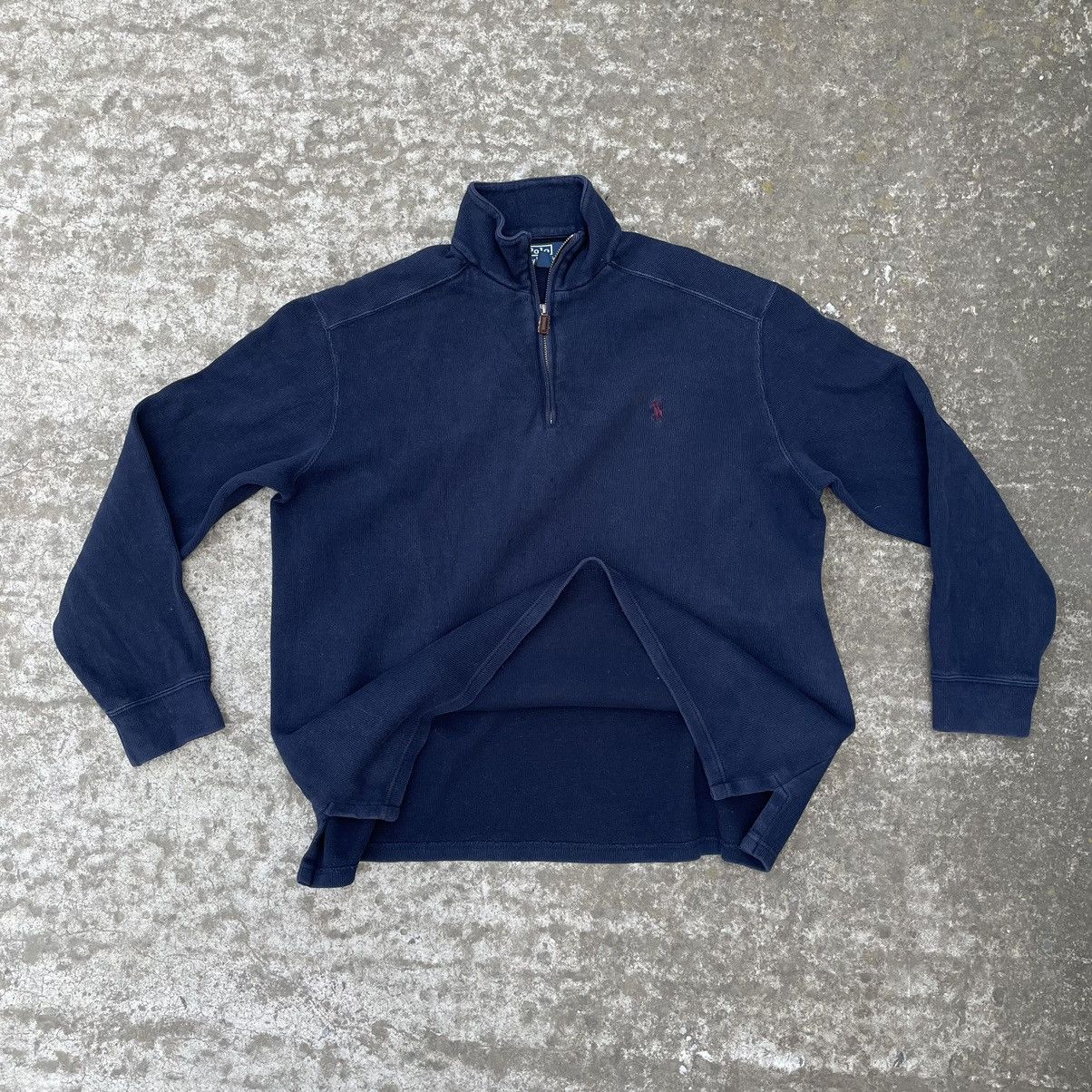 Polo Ralph Lauren Vintage Polo Ralph Lauren Zip 1/4 Sweater 90s Y2K Streetstyl Size US L / EU 52-54 / 3 - 3 Thumbnail