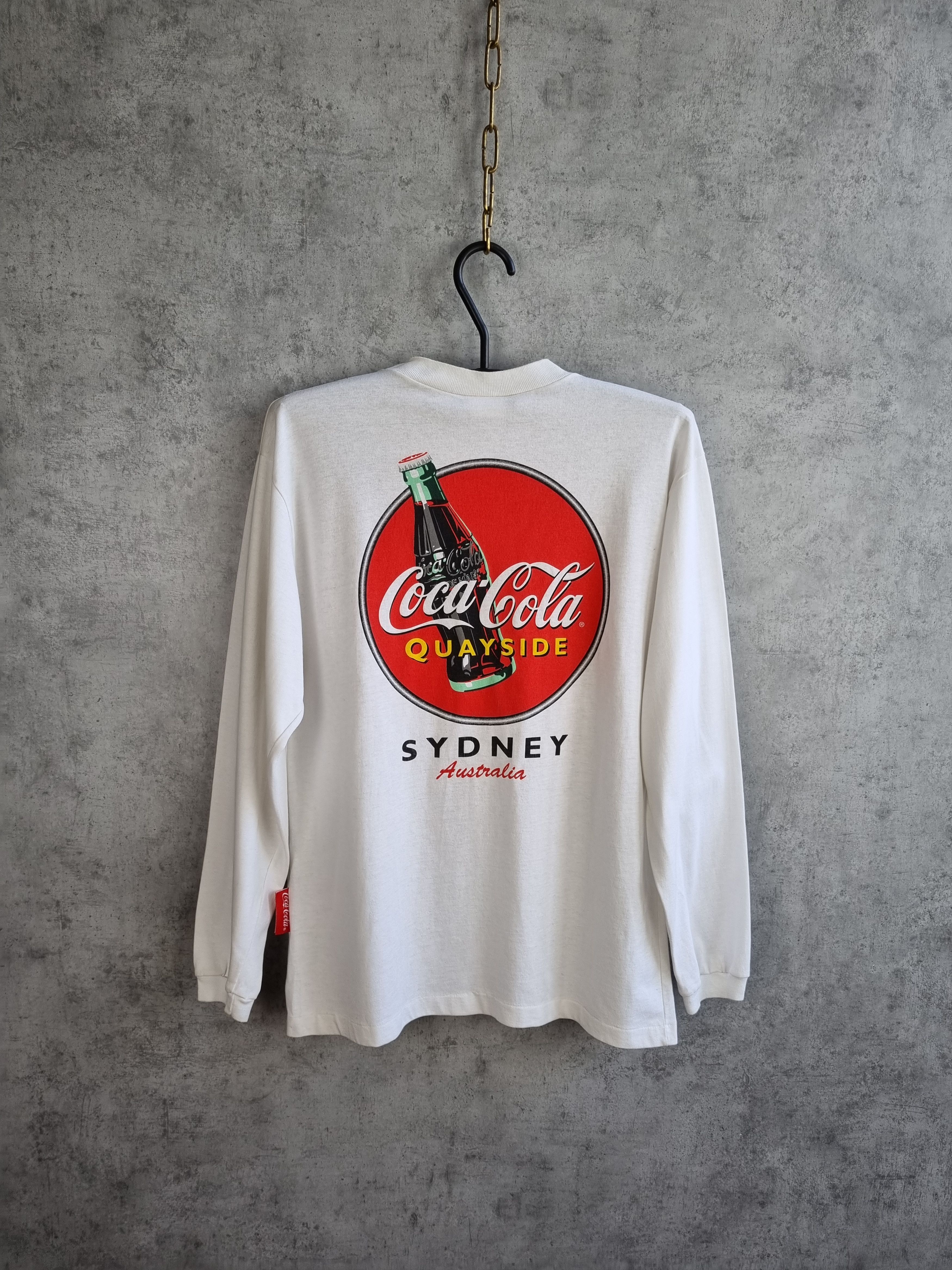 Coca Cola × Vintage 96s Coca Cola Sydney Australia Logo long sleeve tee shirt Size US M / EU 48-50 / 2 - 1 Thumbnail