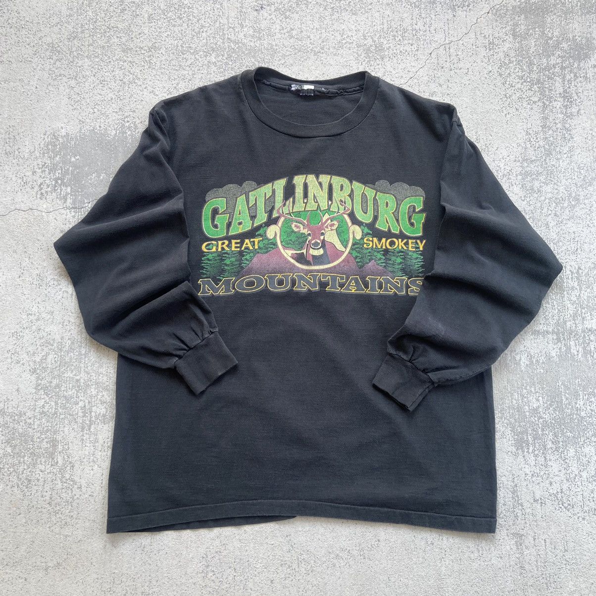 Vintage Vintage 90s Gatlinburg Great Smokey Mountains L/S T-Shirt Size US XL / EU 56 / 4 - 3 Preview