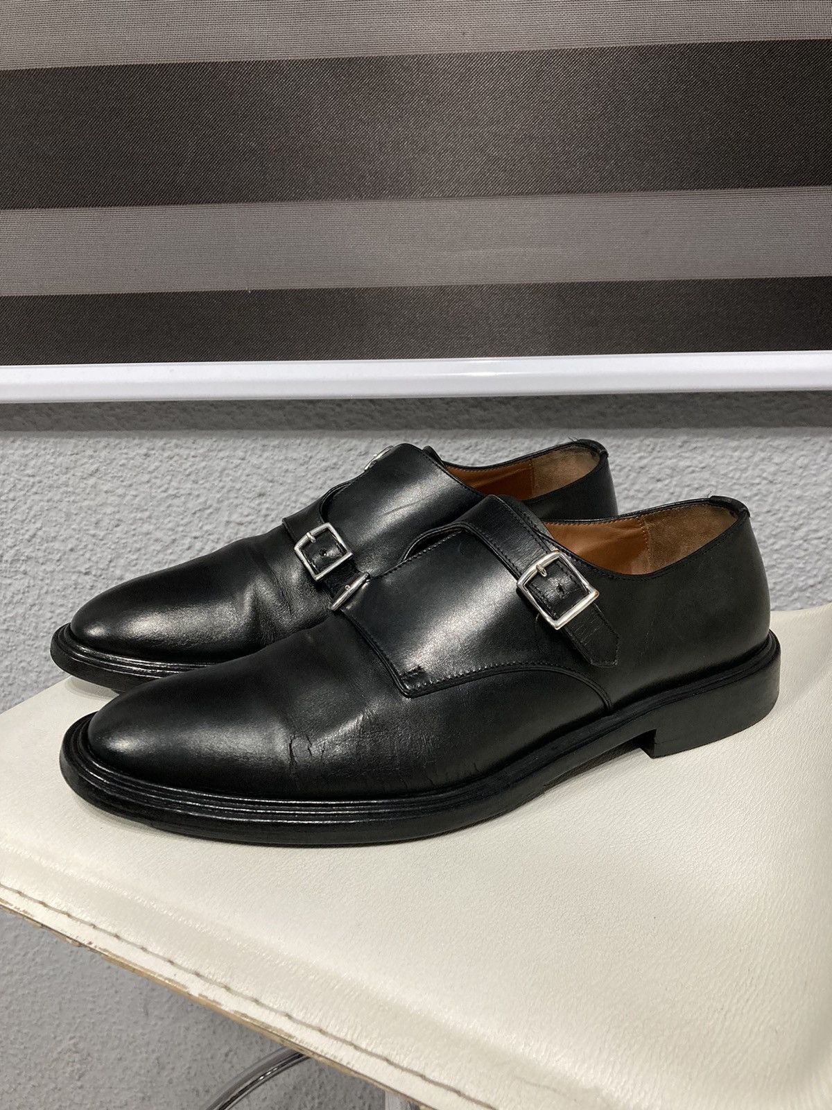 Givenchy Cross Buckle Leather Derby Shoes Size US 8.5 / EU 41-42 - 4 Thumbnail