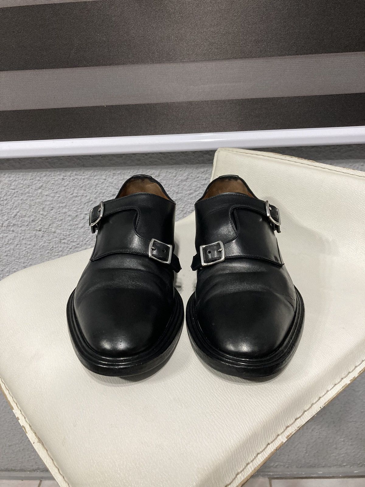 Givenchy Cross Buckle Leather Derby Shoes Size US 8.5 / EU 41-42 - 3 Thumbnail